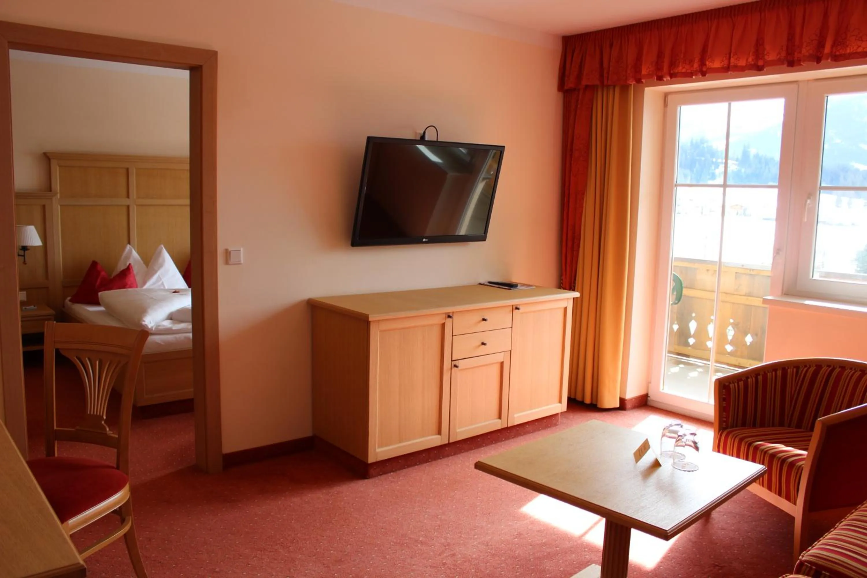 Photo of the whole room, Bed in Landhotel Schermer