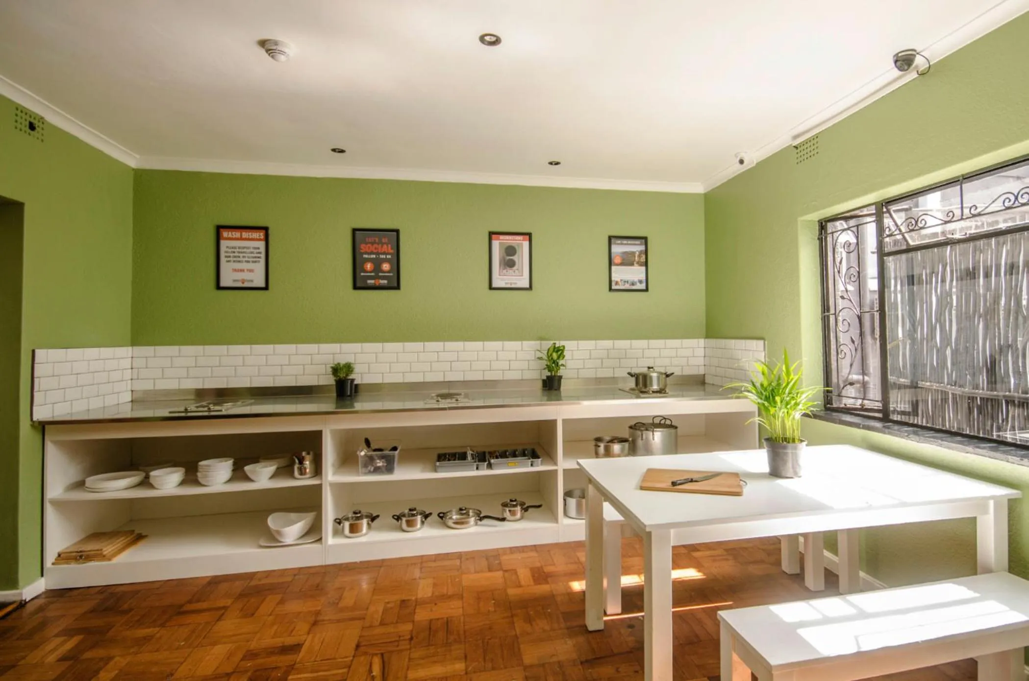 Communal kitchen in Never at Home Kloof Street