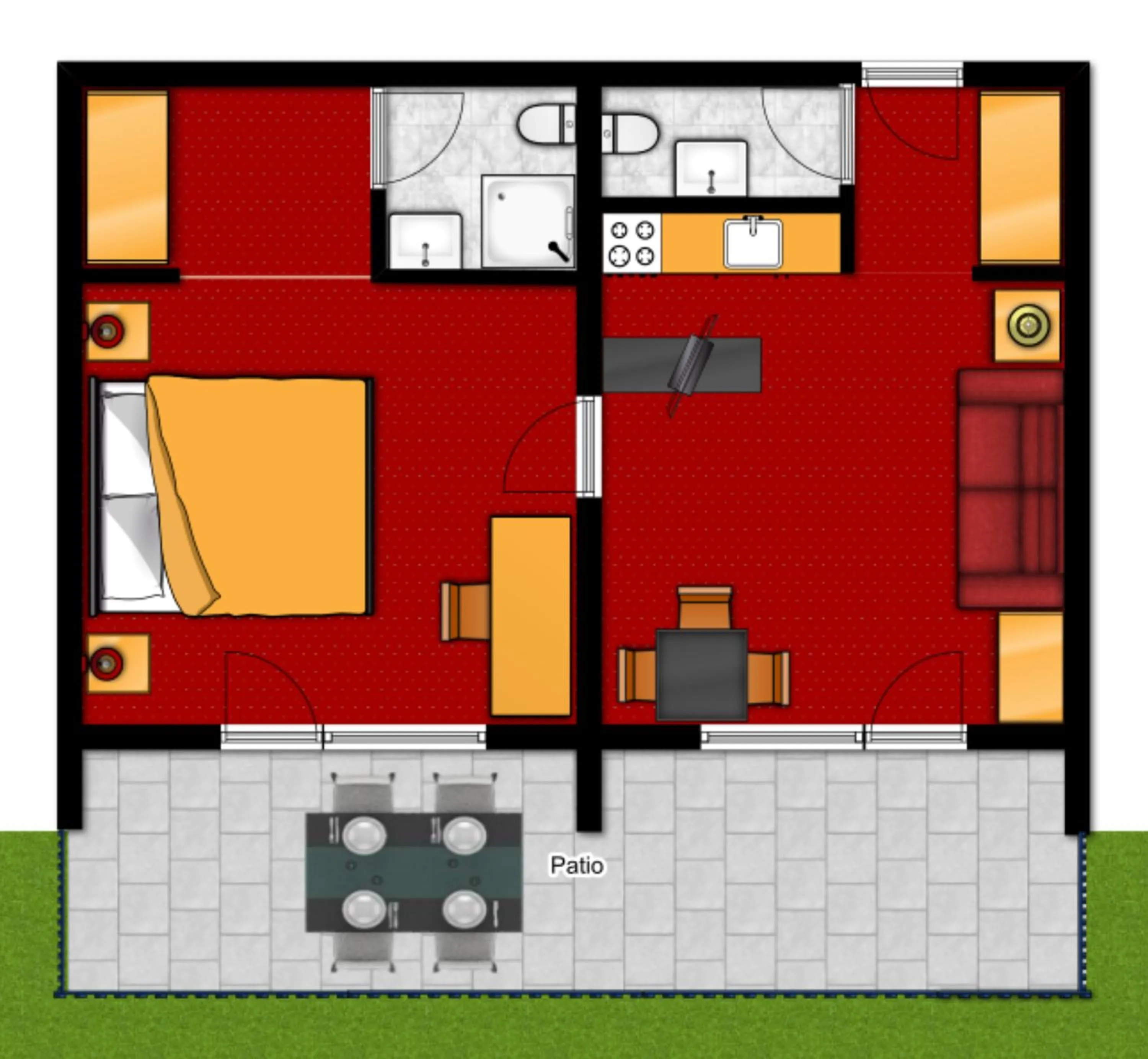 Floor plan in Strandhotel Faak