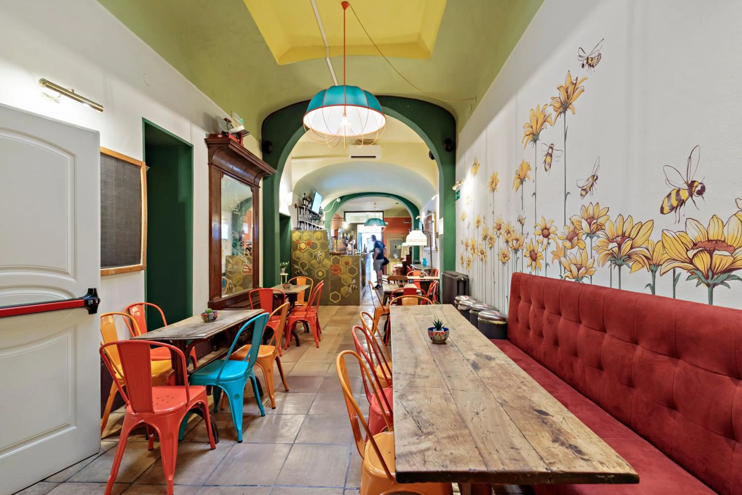 Seating area in Ostello Bello Firenze