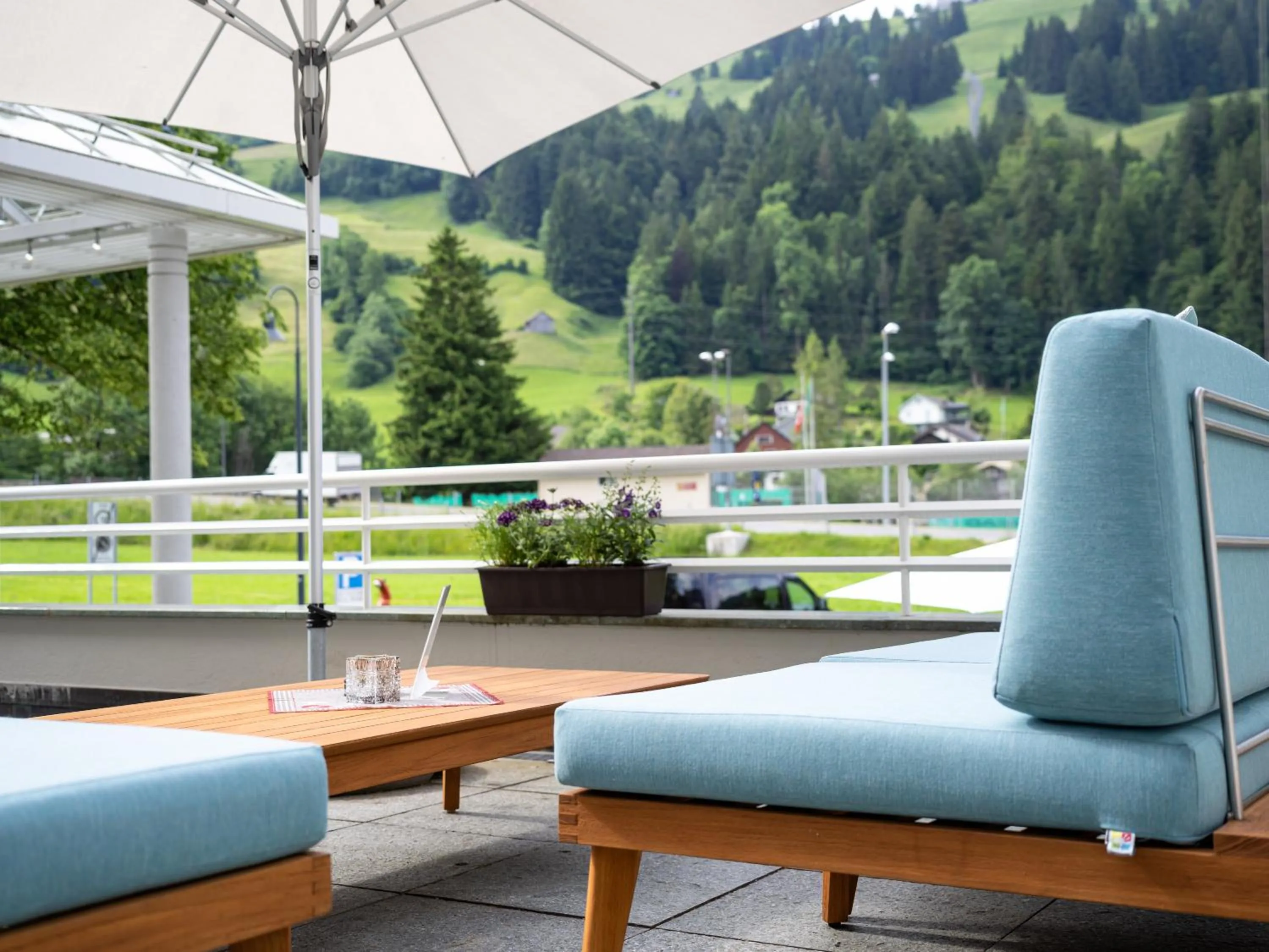 Balcony/Terrace in Hotel Sternen Unterwasser