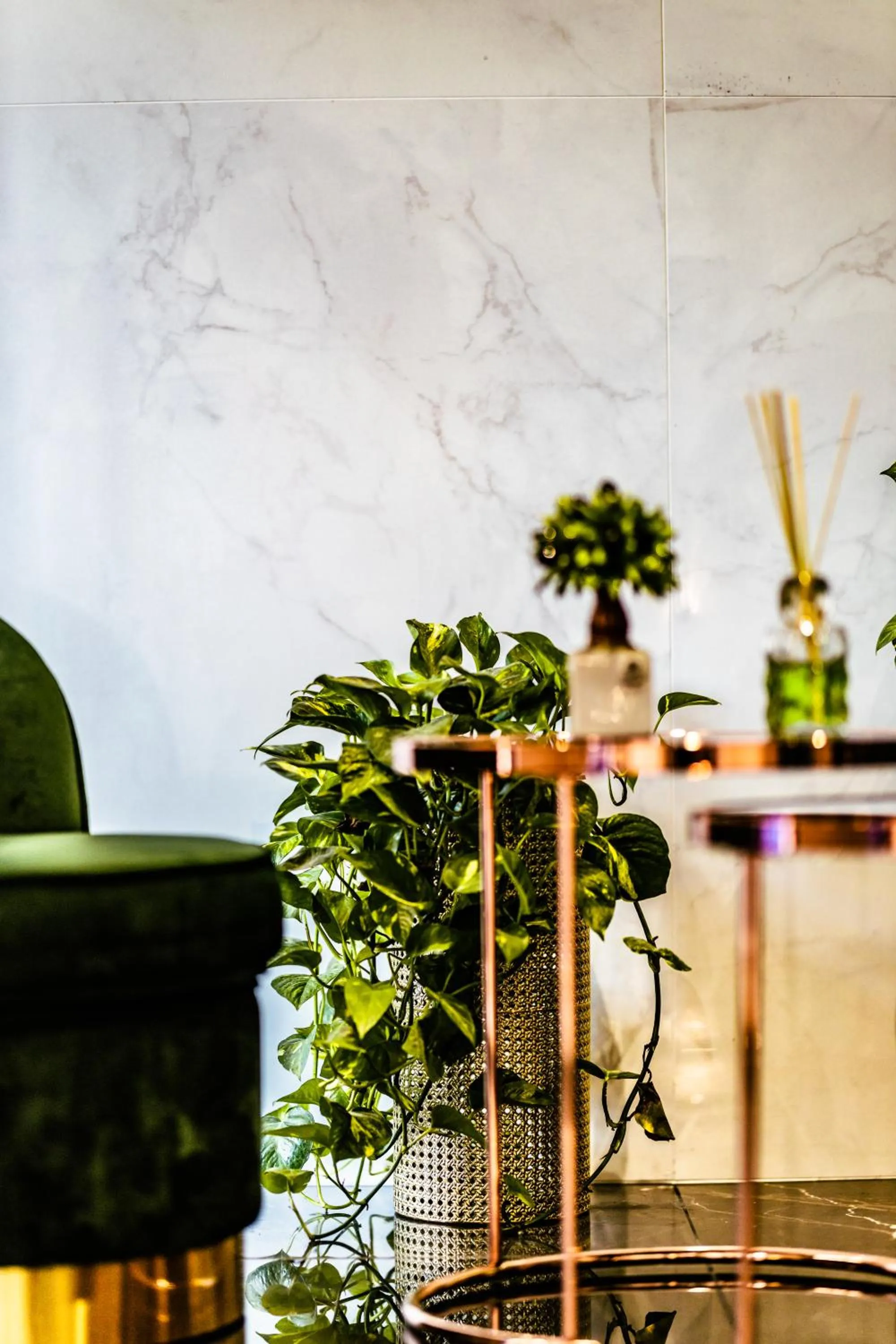 Decorative detail in Marmur luxury room