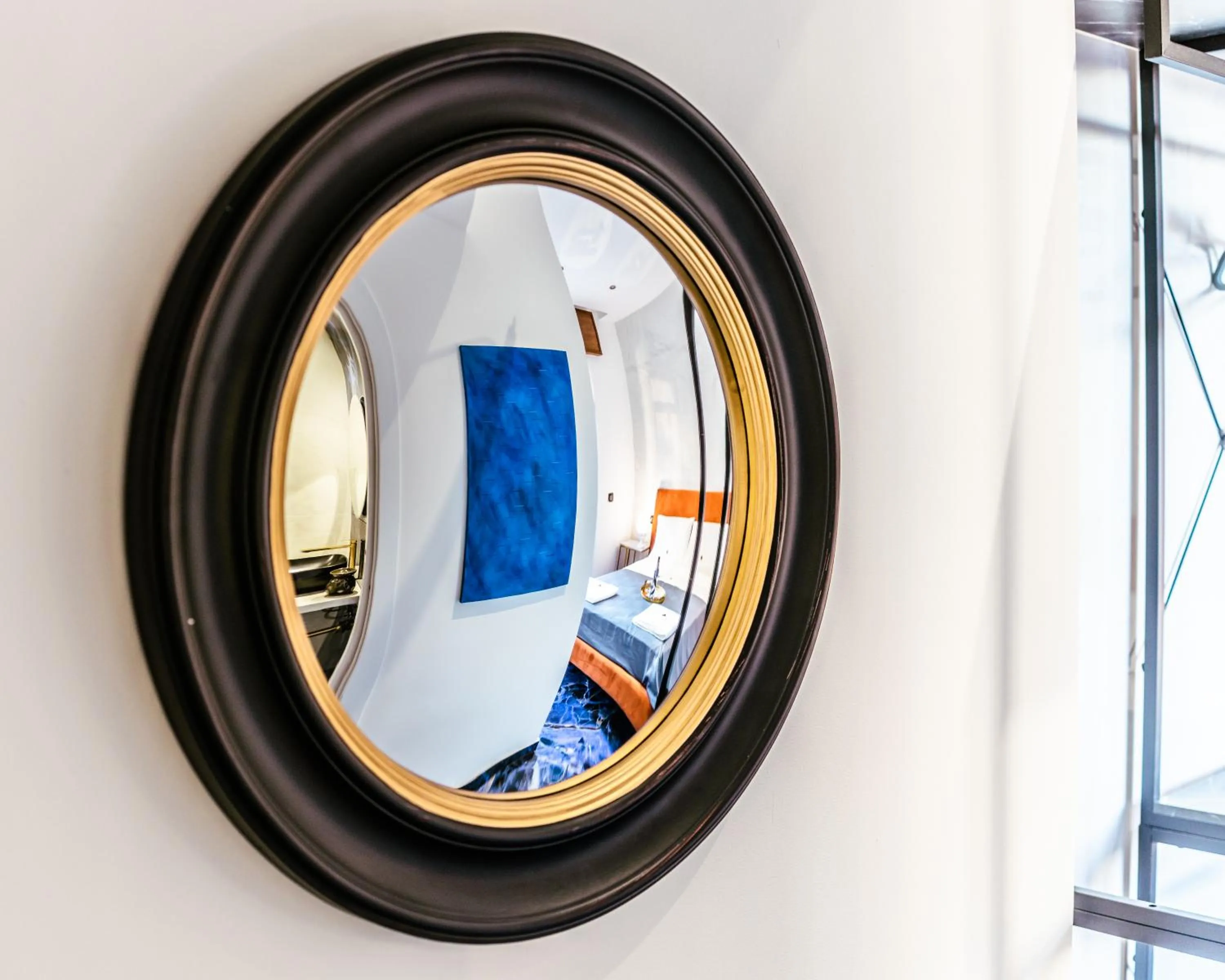 Decorative detail, Bed in Marmur luxury room