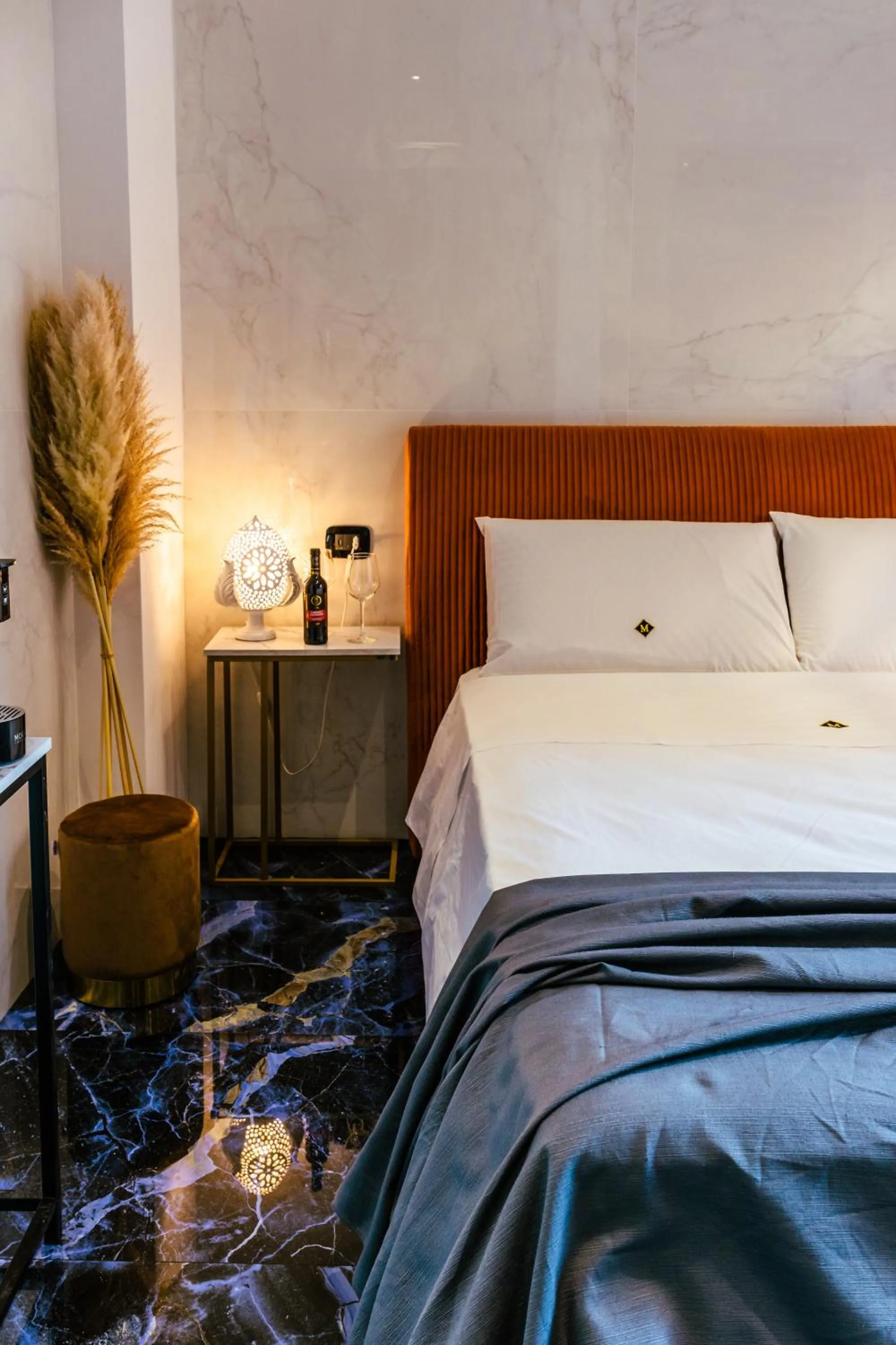 Bedroom, Bed in Marmur luxury room