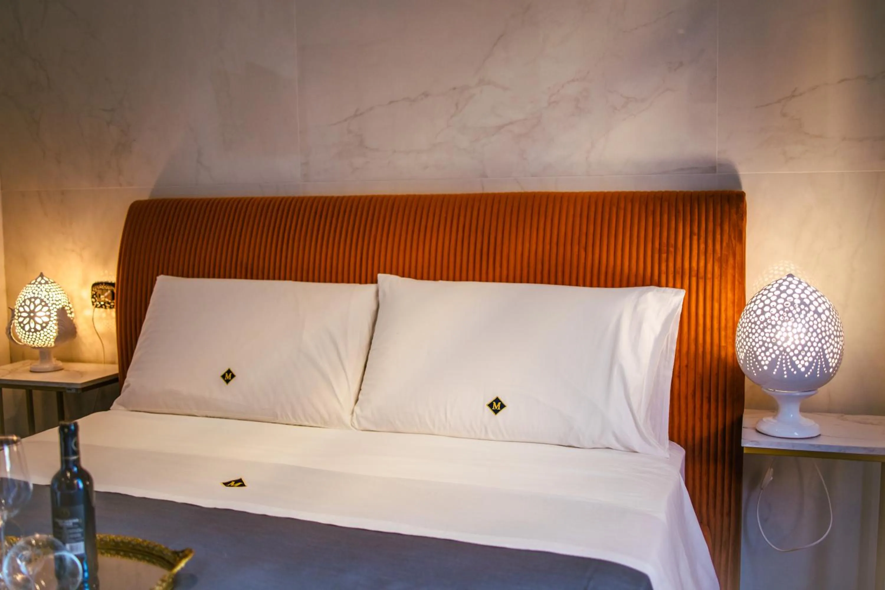 Bedroom, Bed in Marmur luxury room