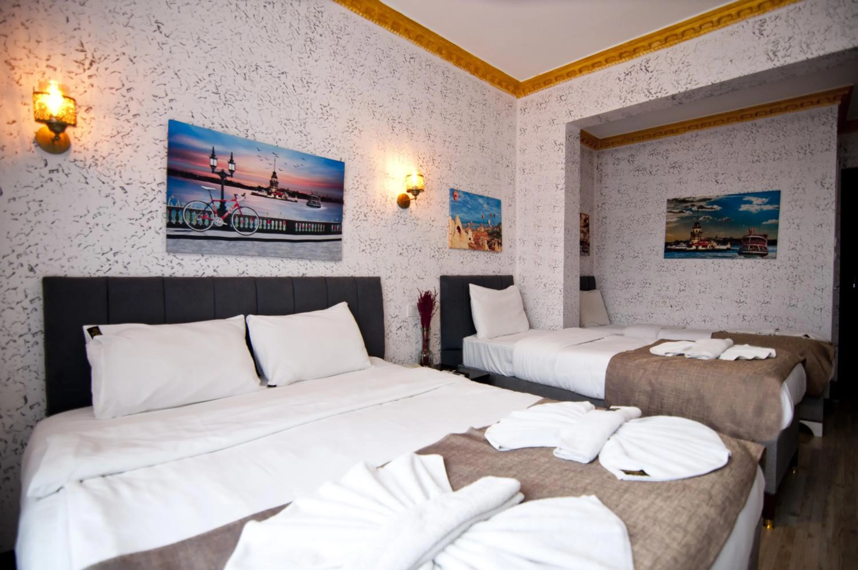 Bed in Golden Horn Life Hotel