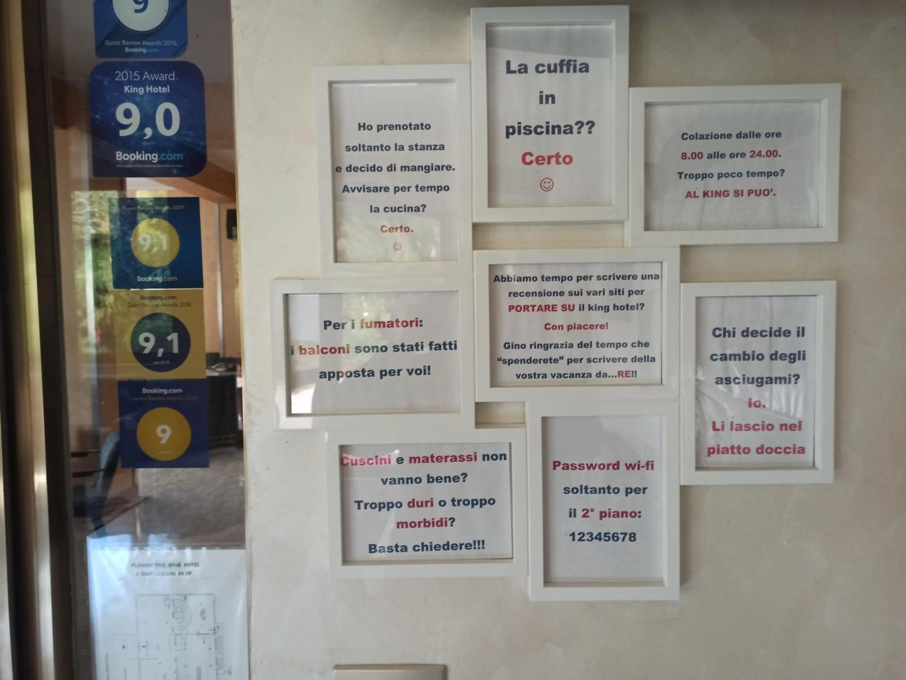 Logo/Certificate/Sign in King Hotel