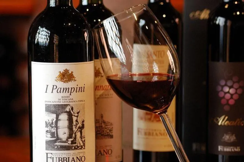 Alcoholic drinks in Fattoria di Fubbiano