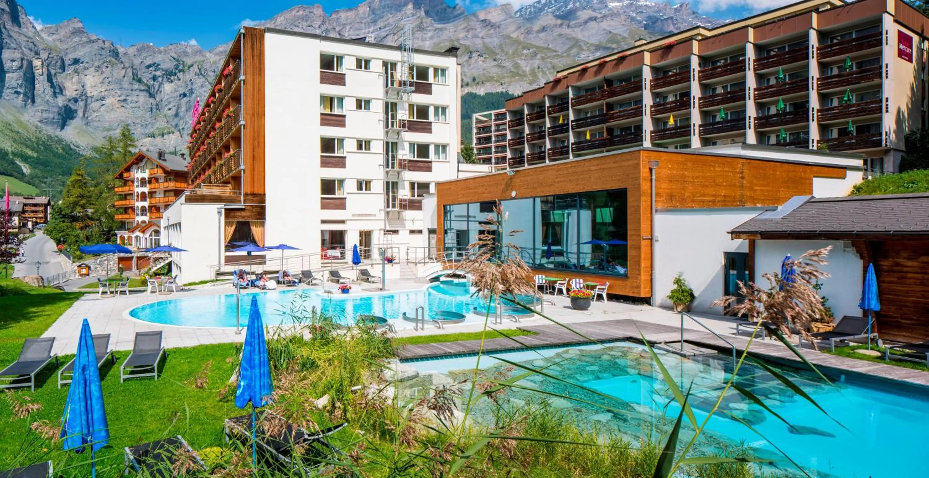 Swimming pool in Le Bristol Leukerbad