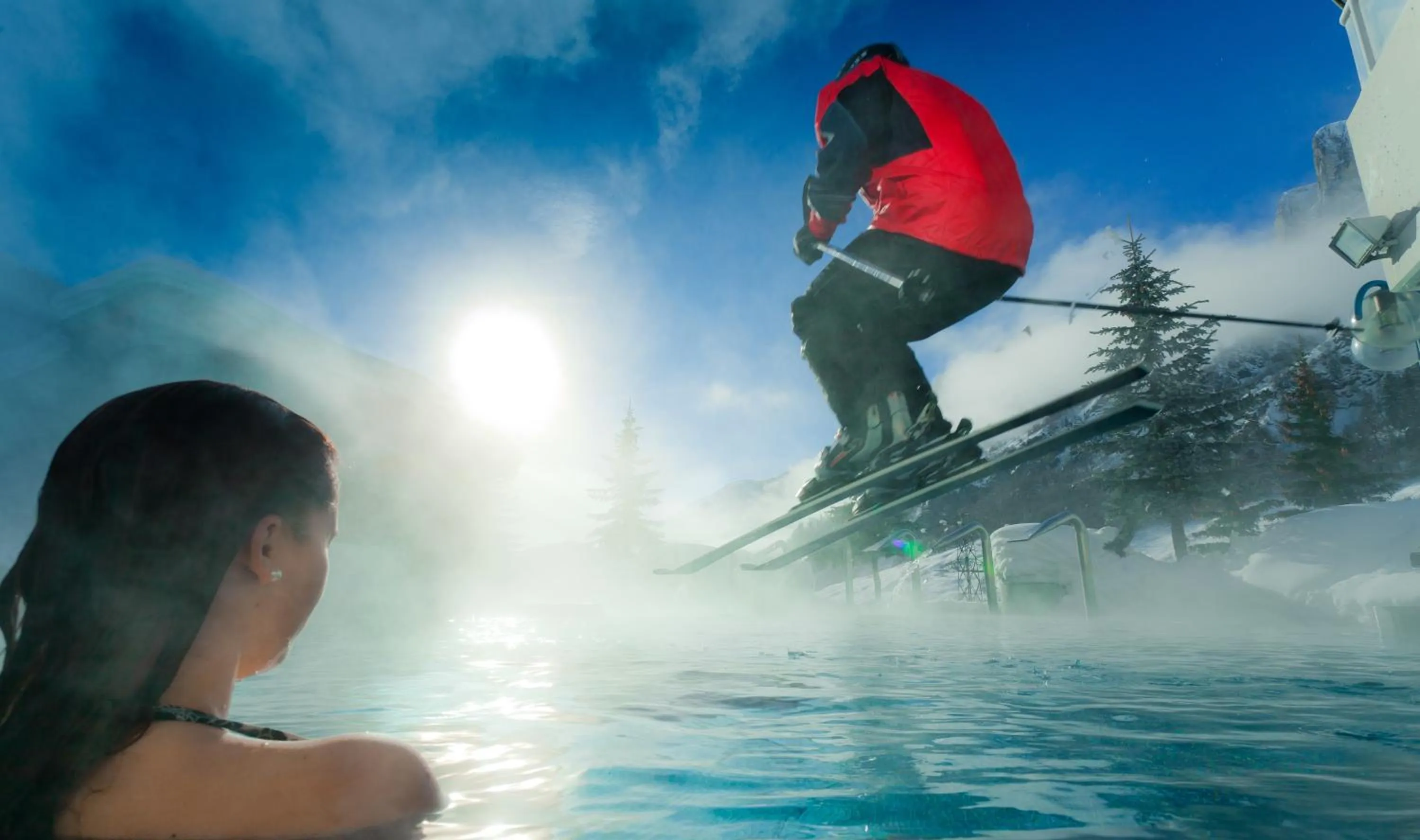 Skiing in Le Bristol Leukerbad