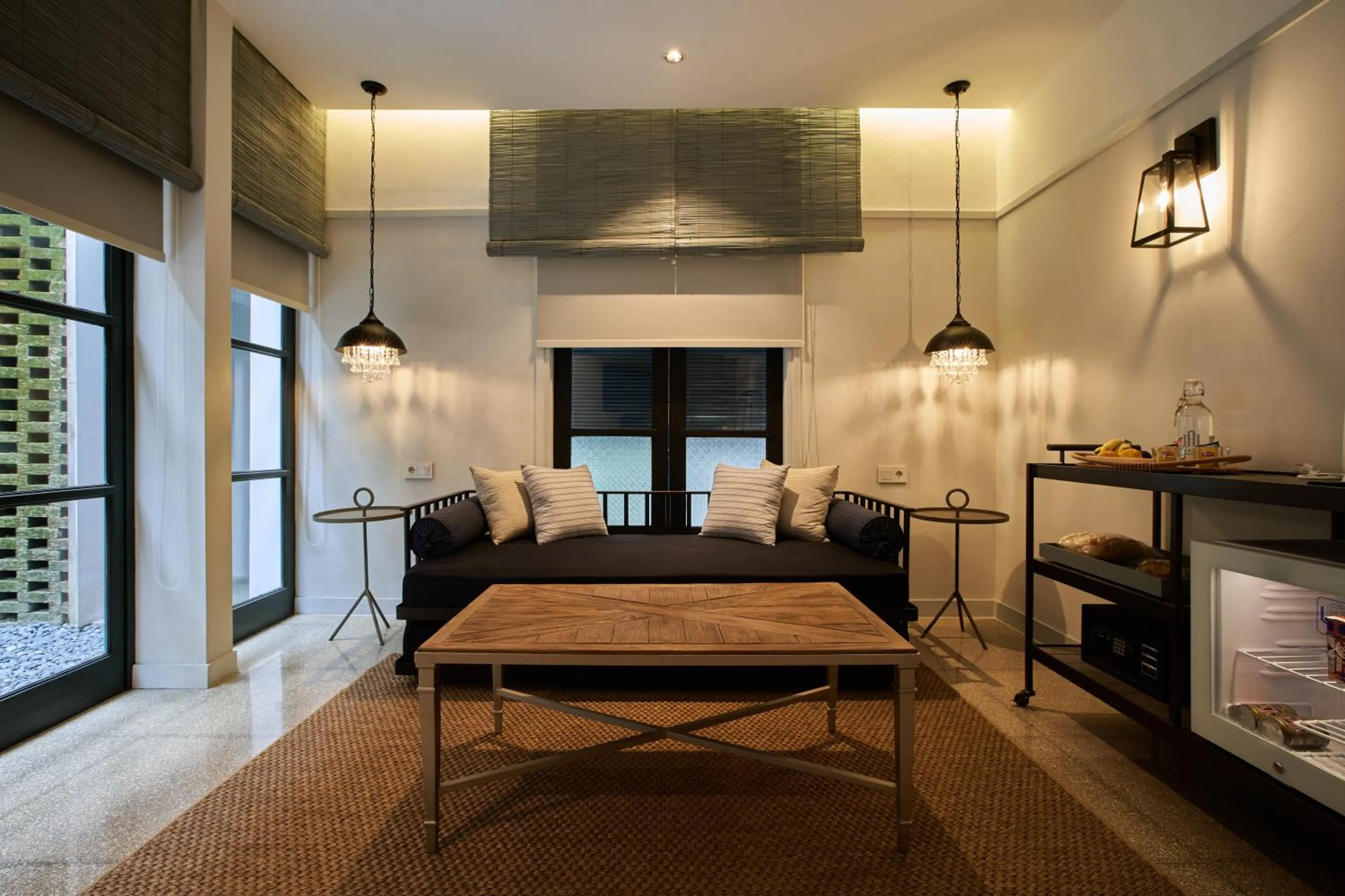 Living room, Bed in Lamandau House