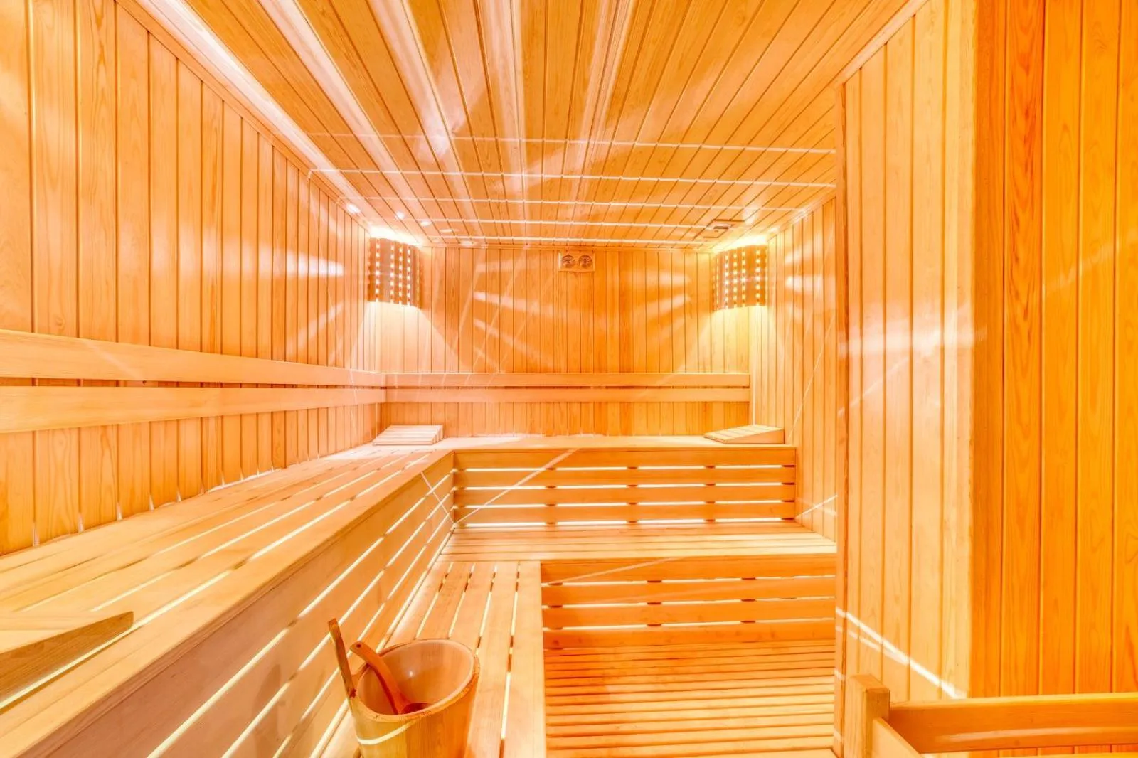 Sauna in Aria Riva Apart Hotel