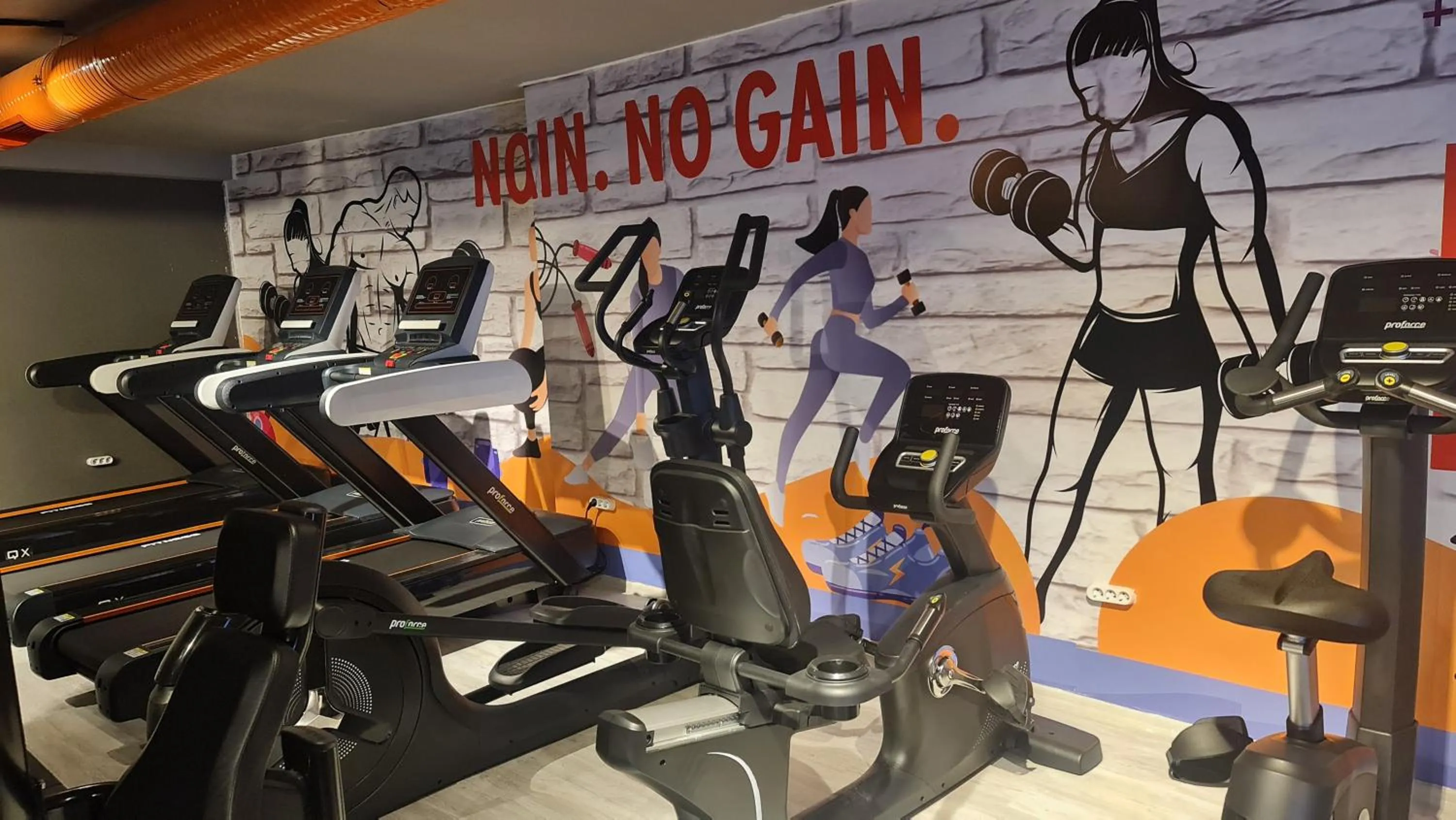 Fitness centre/facilities in Aria Riva Apart Hotel