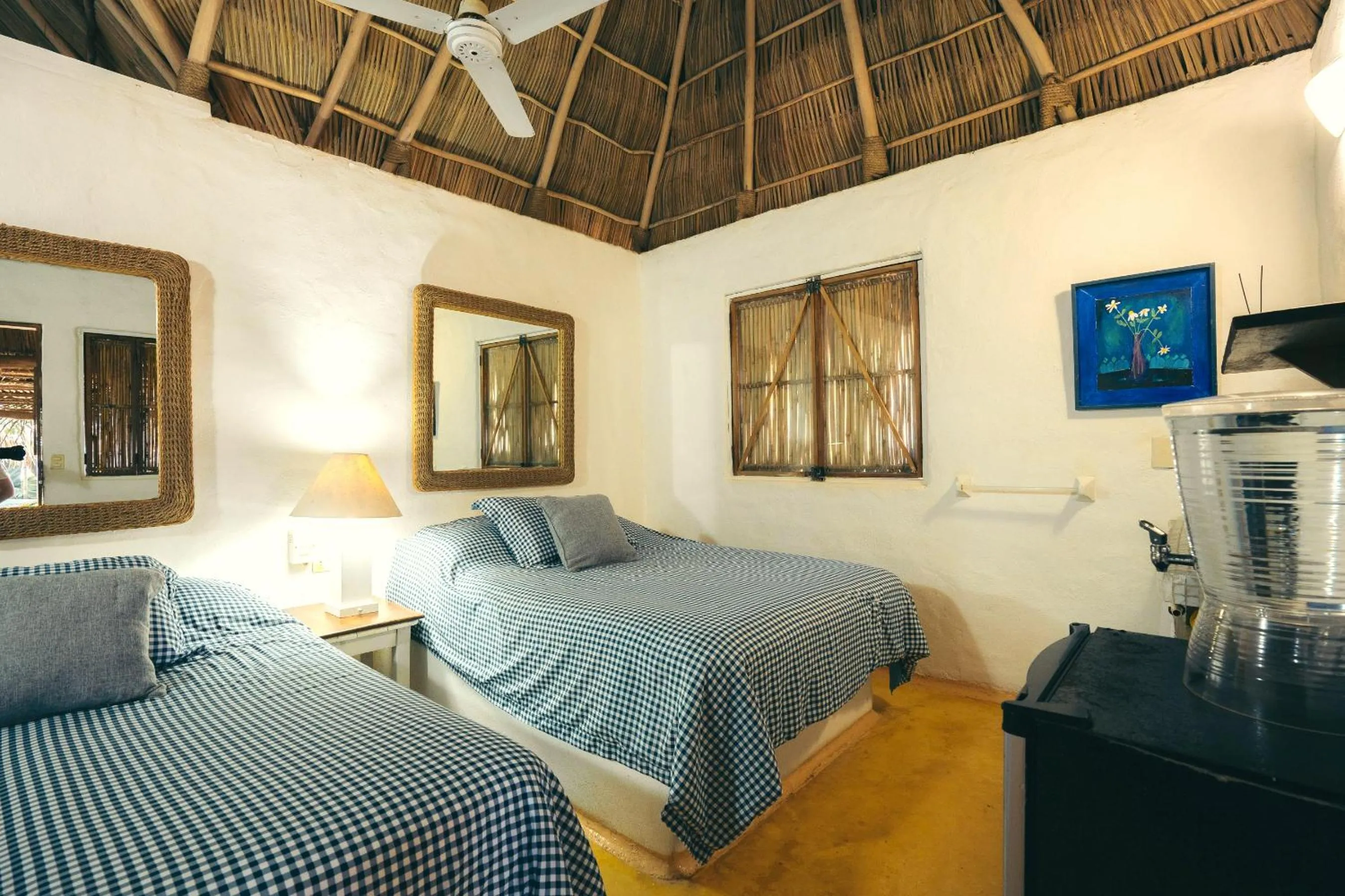 Bed in Junto al Rio Bungalows & Suites