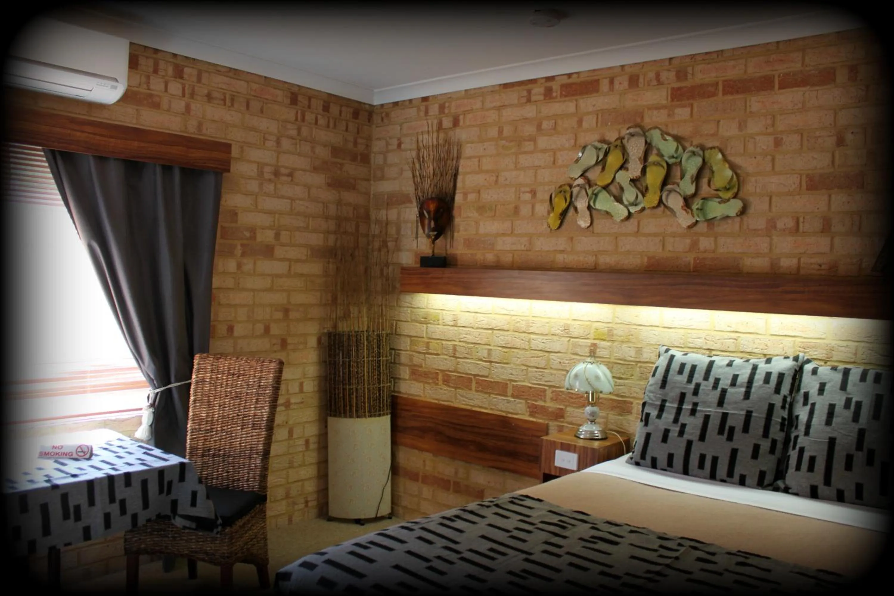 Bed in York's Boutique Motel