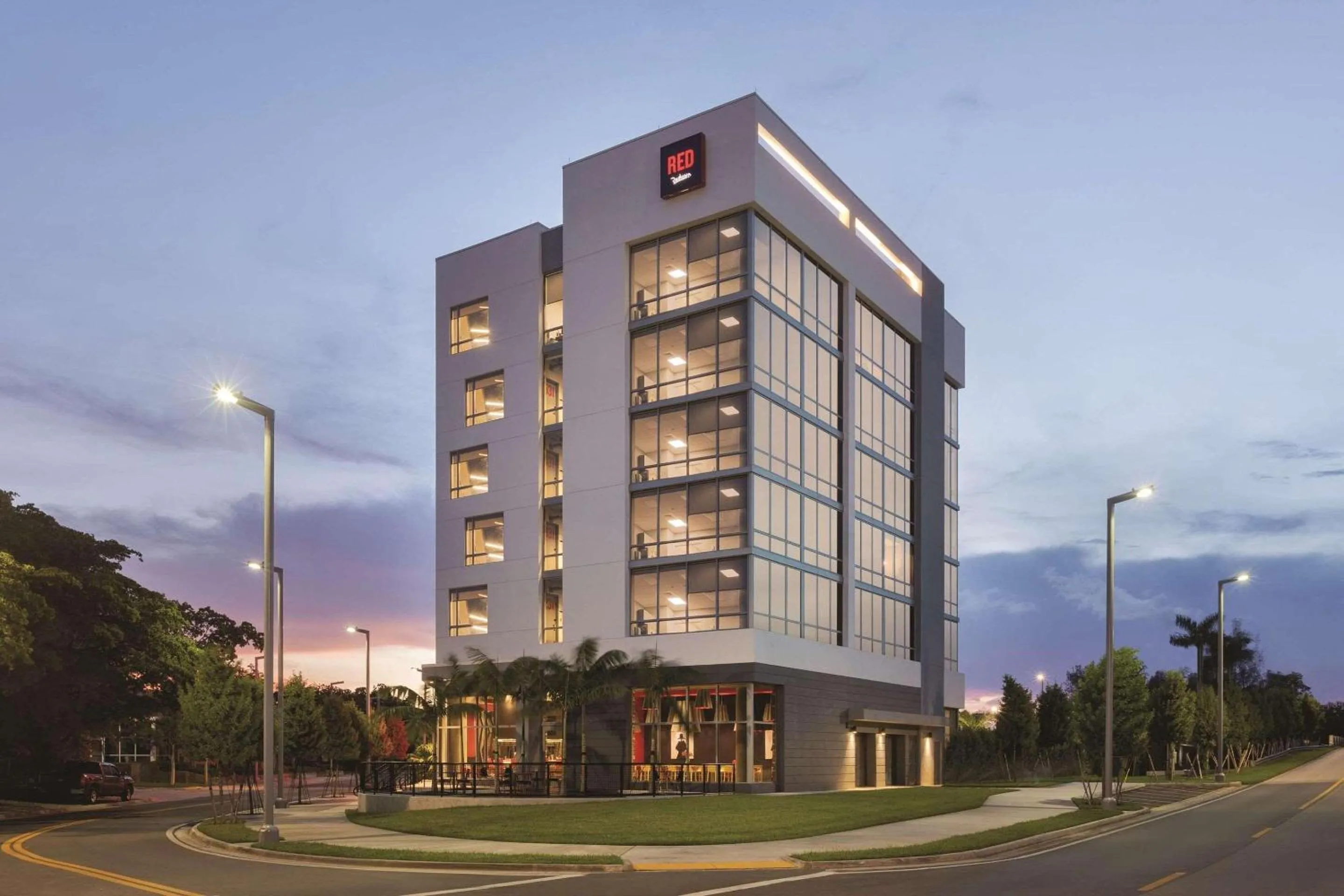 Property building in Radisson RED Miami Airport