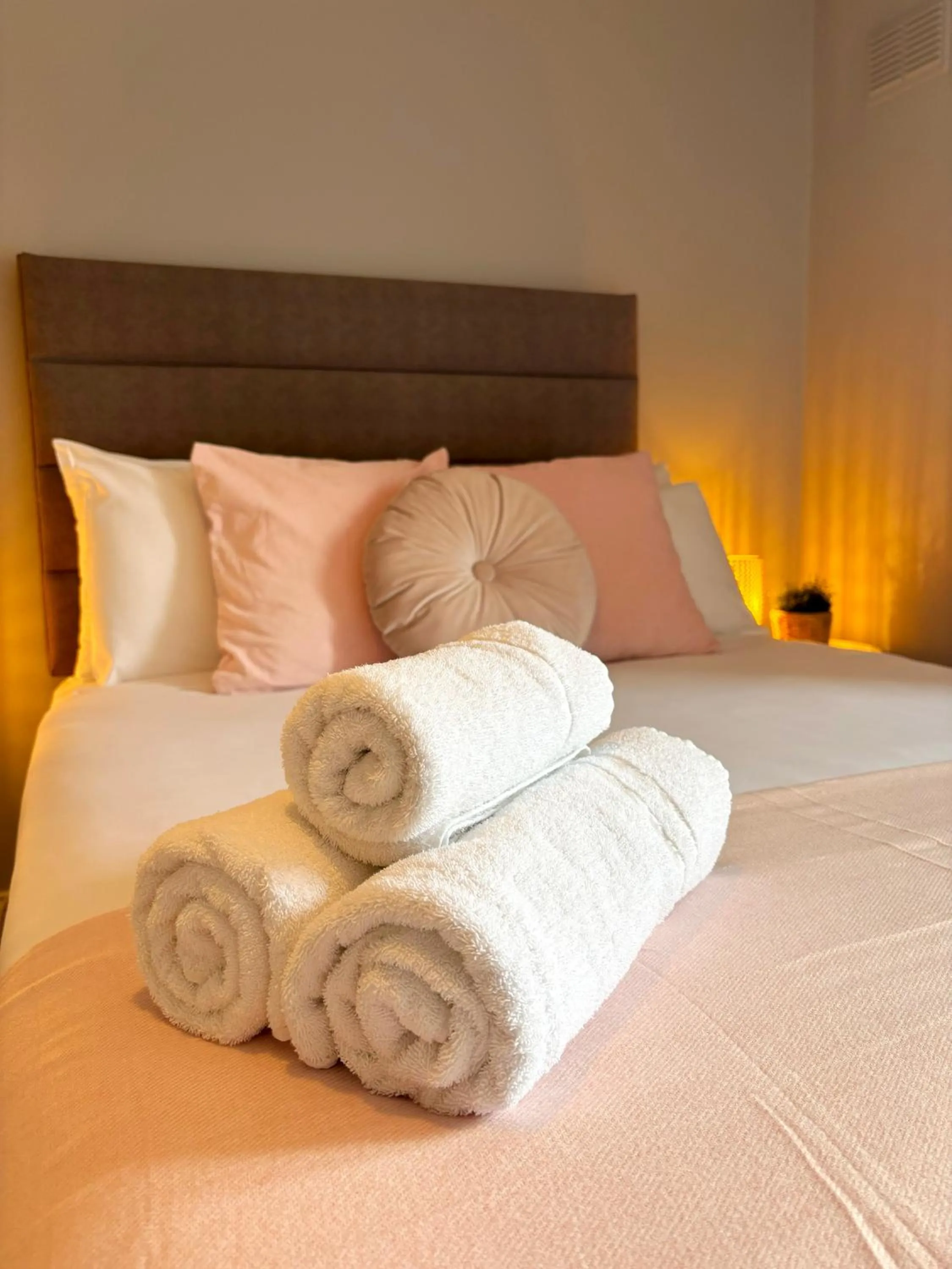 towels, Bed in Leevin Studios