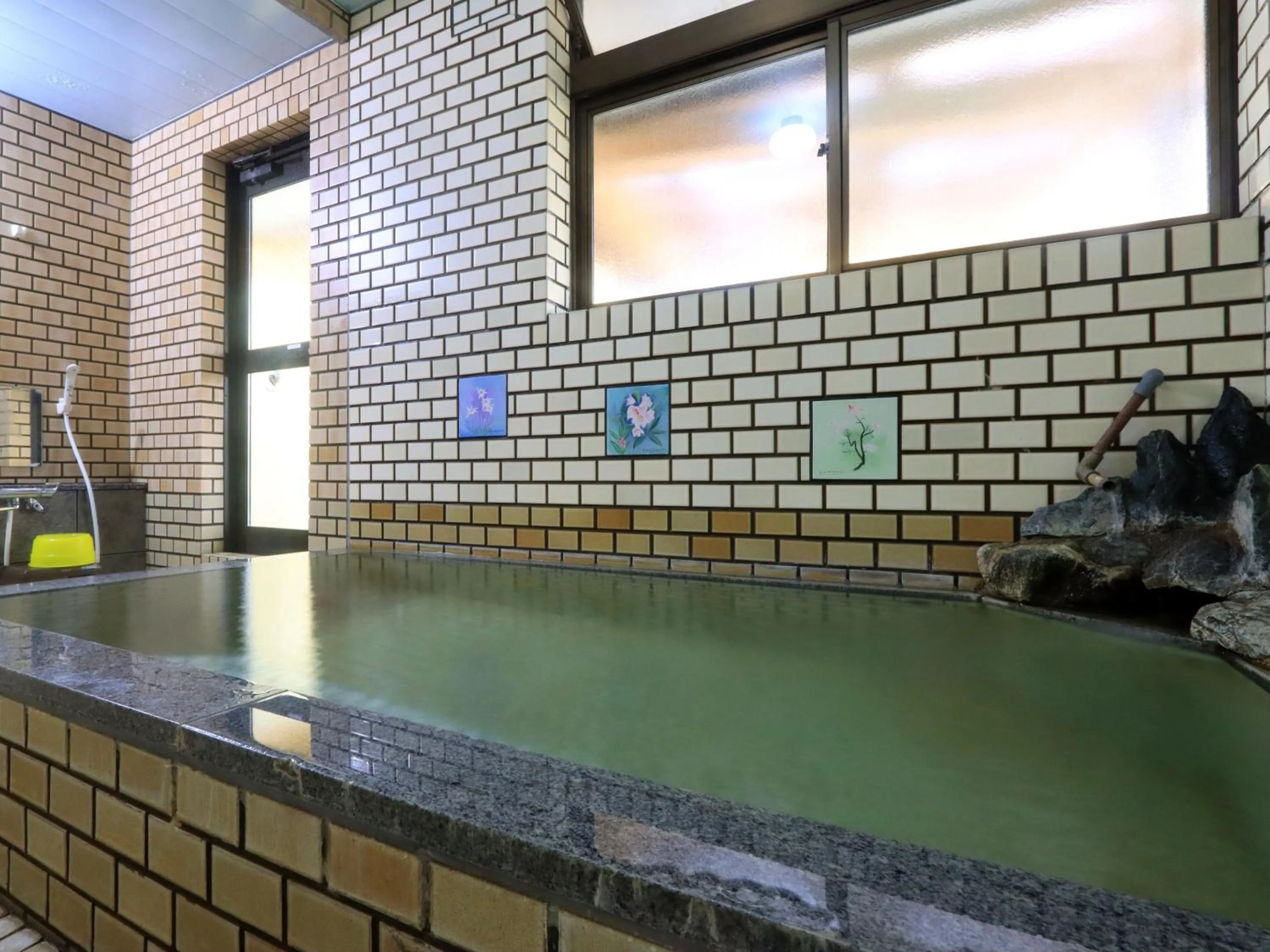 Hot Spring Bath in Hanasaku Onsen Yoshiyaso