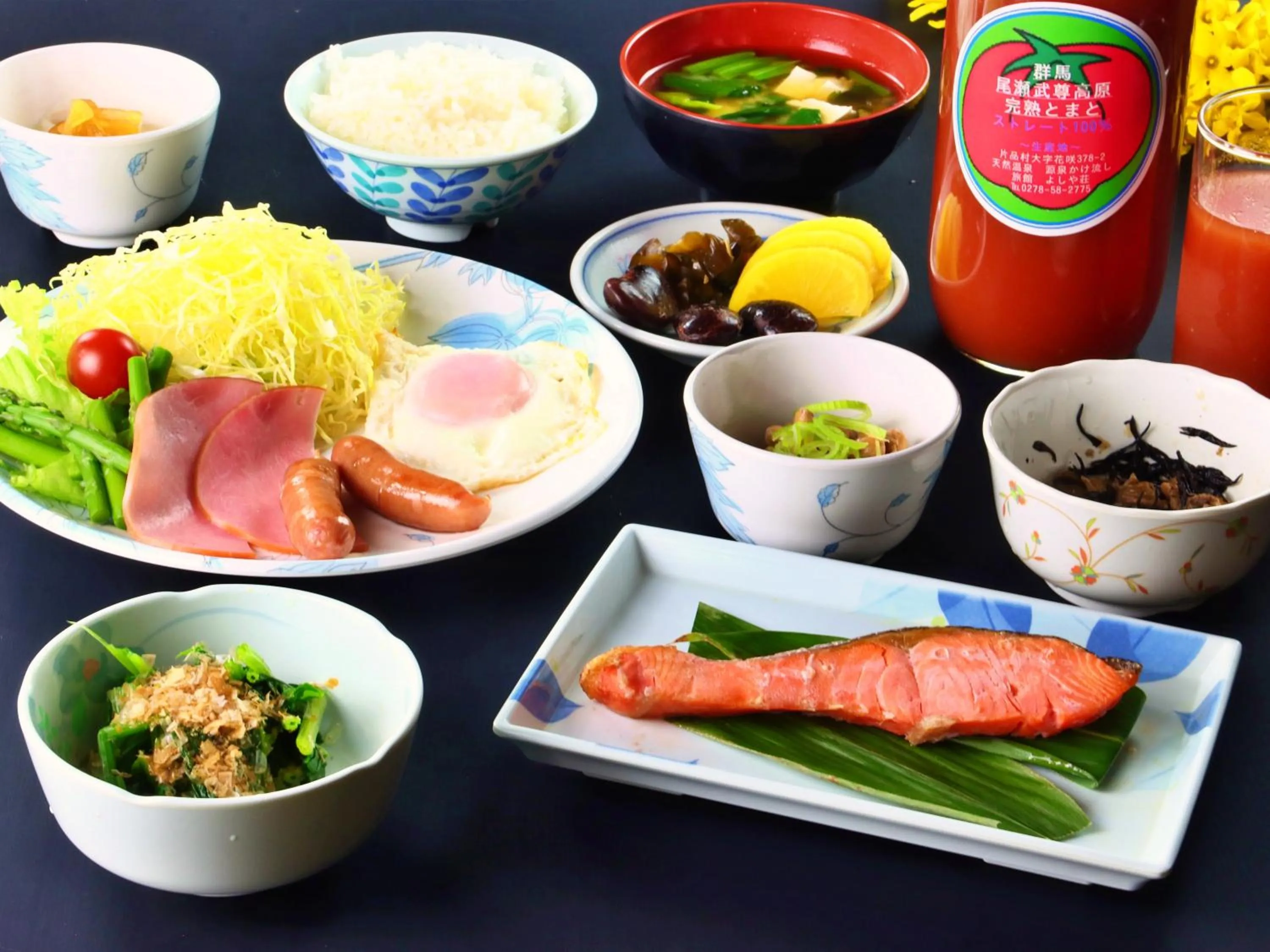 Breakfast in Hanasaku Onsen Yoshiyaso