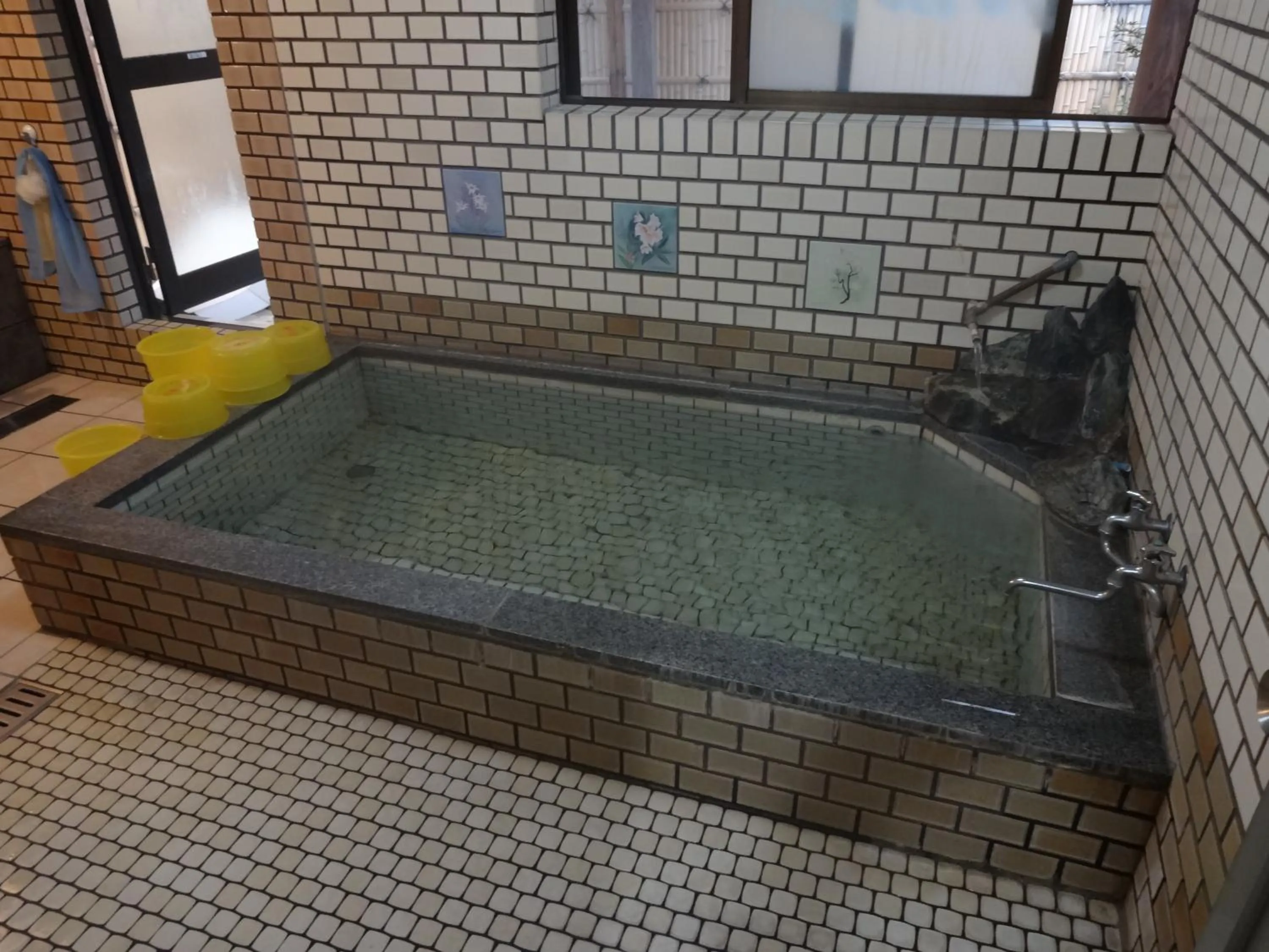 Hot Spring Bath in Hanasaku Onsen Yoshiyaso
