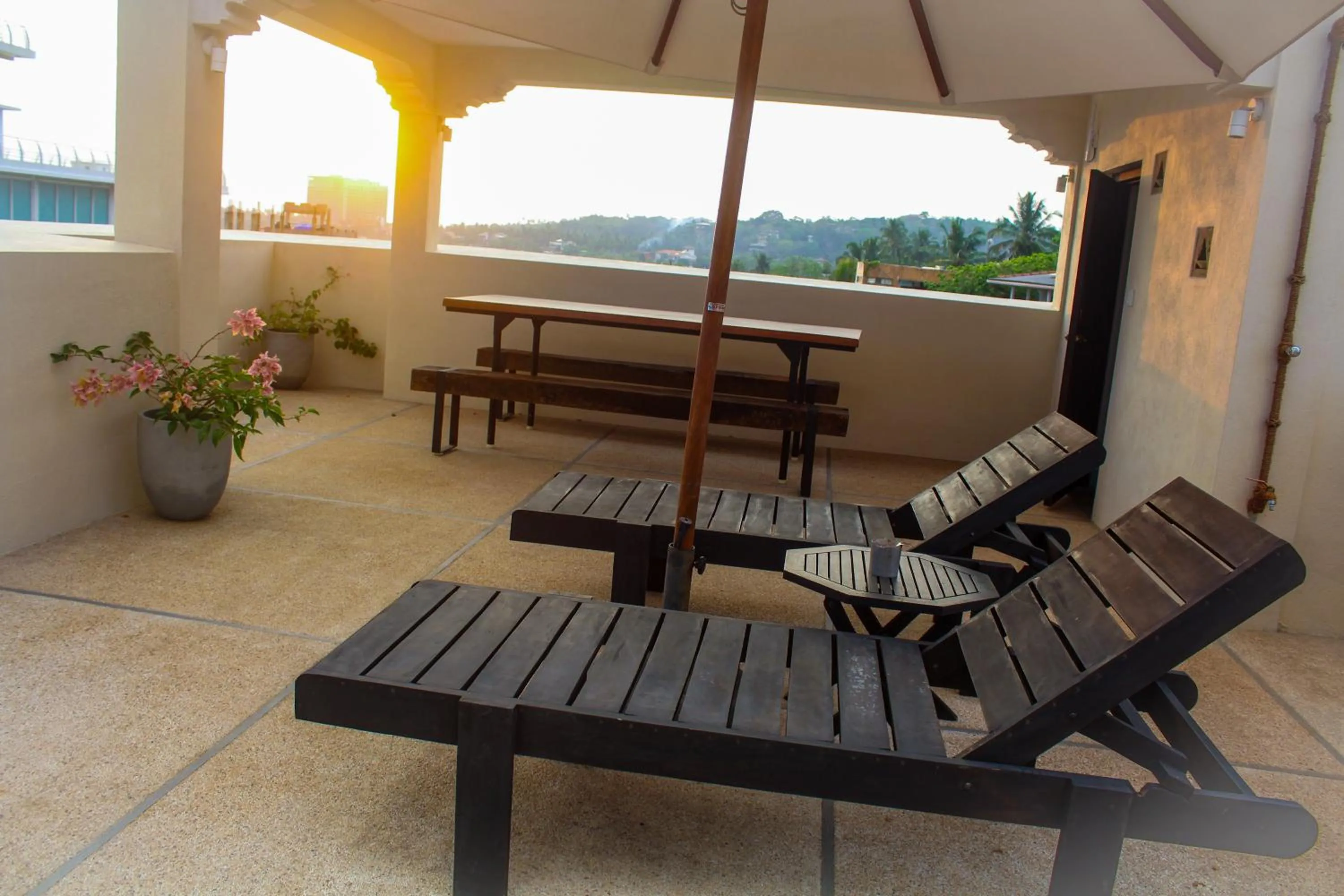 Patio in Sergeant House Boutique Villa & Private Beach