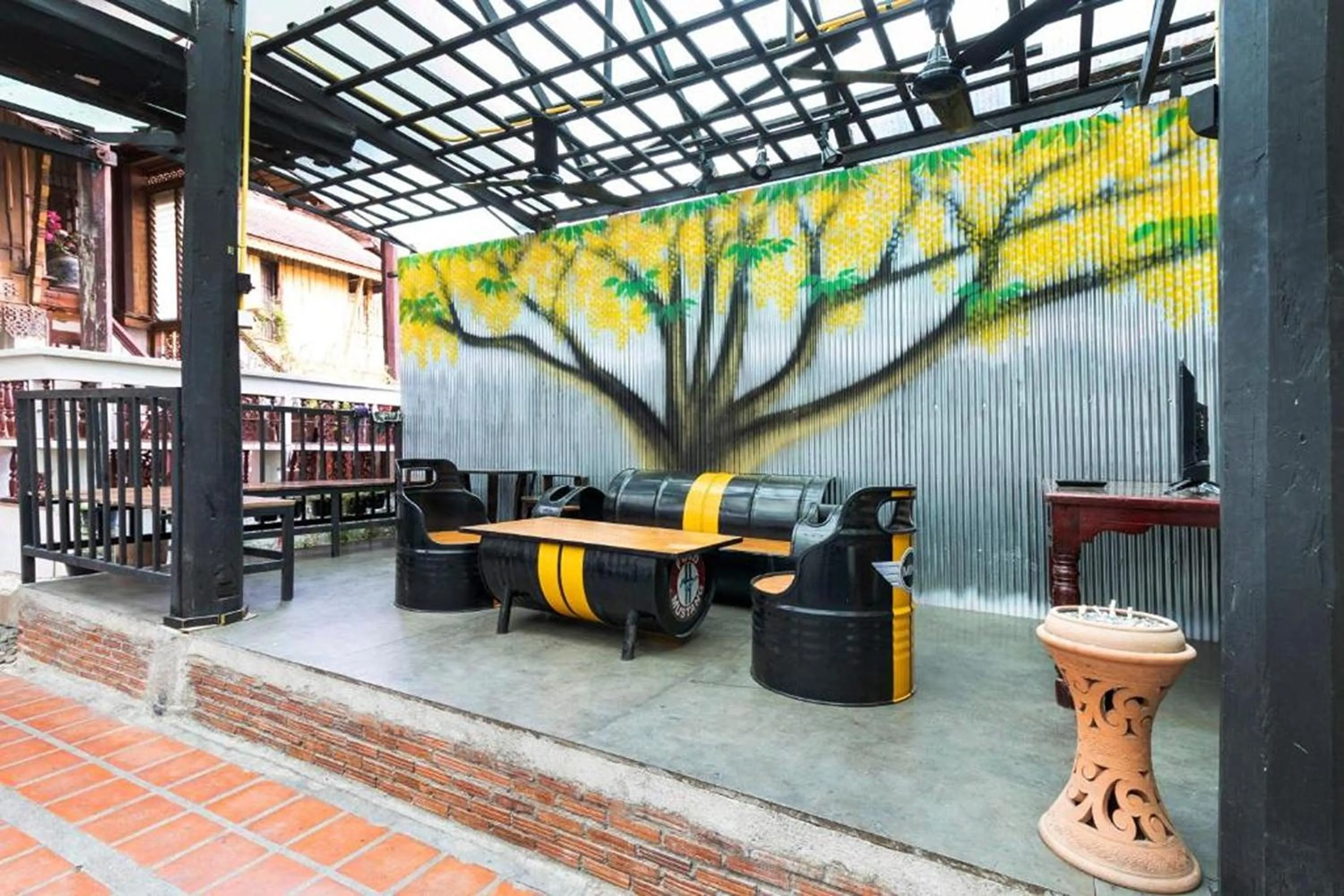 Lobby or reception in Baan Lanna at Prasingh