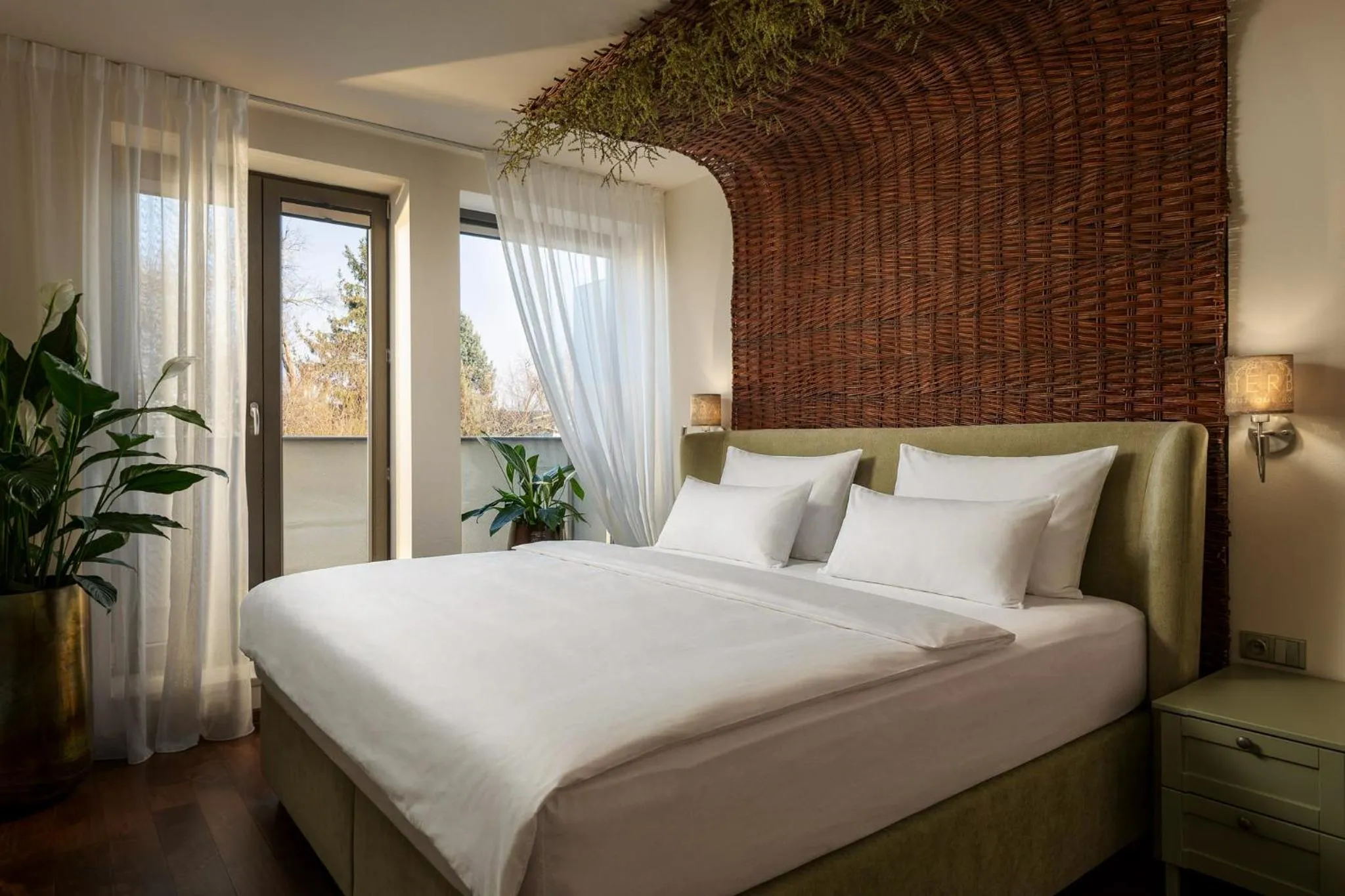Bed in HERBARIUM boutique hotel
