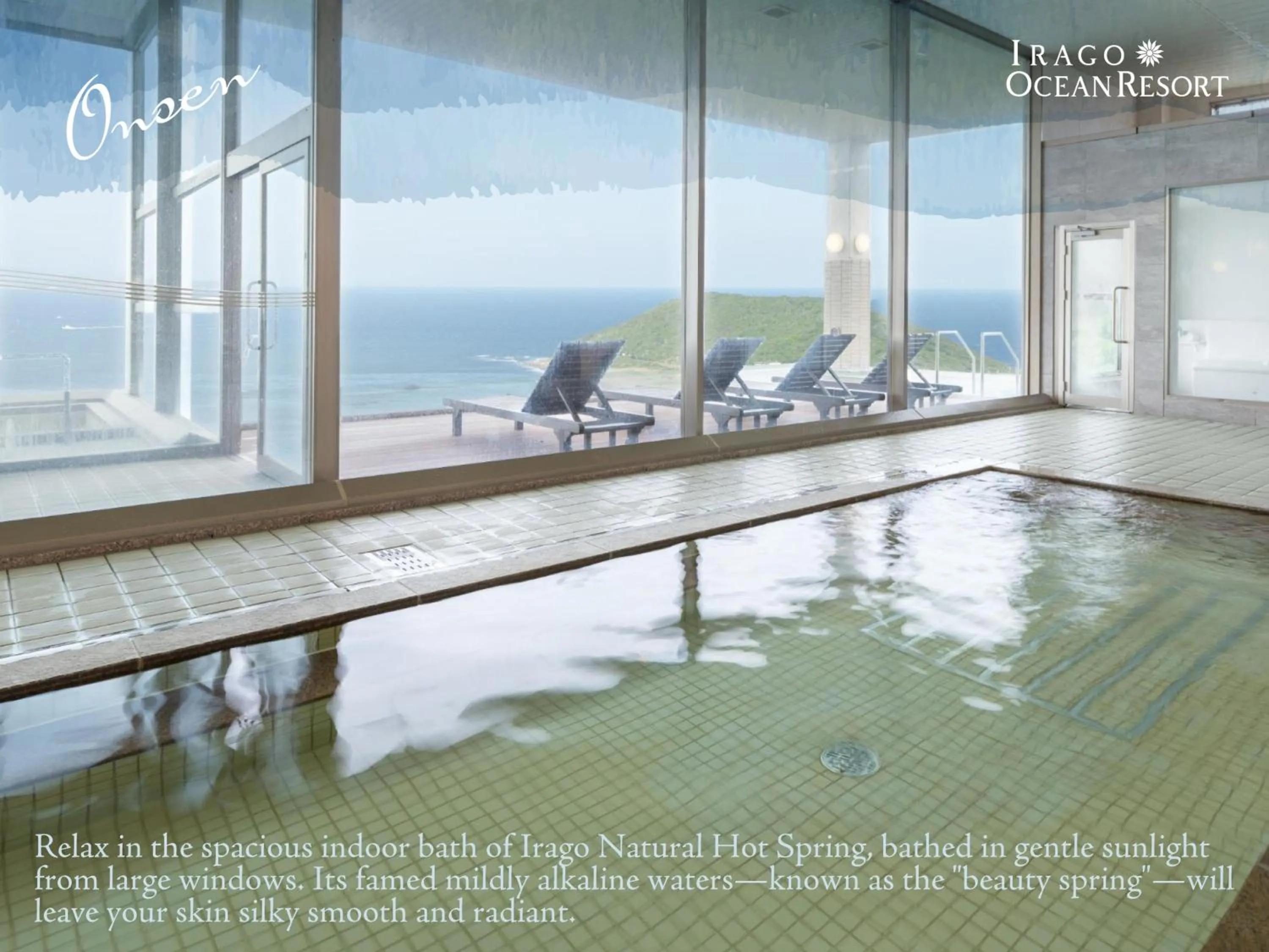 Hot Spring Bath in Irago Ocean Resort