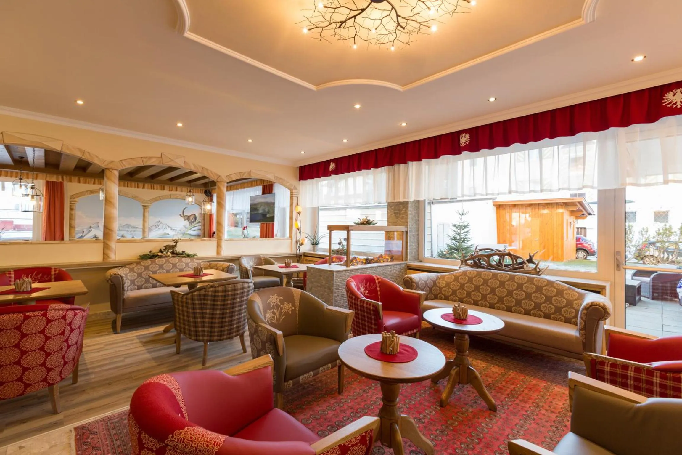 Lobby or reception in Hotel Schönegg