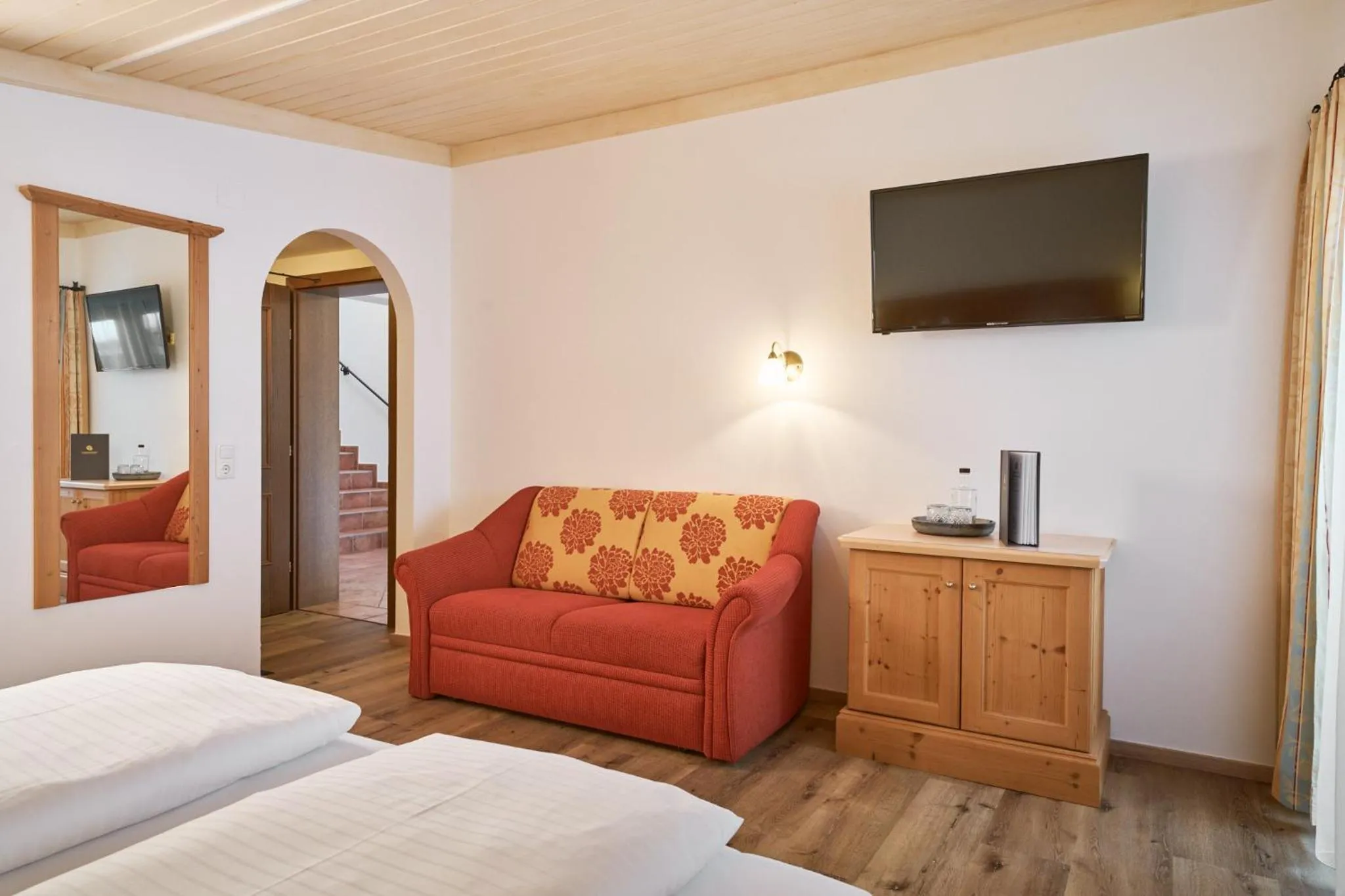 Bedroom, Bed in Hotel Vorderronach