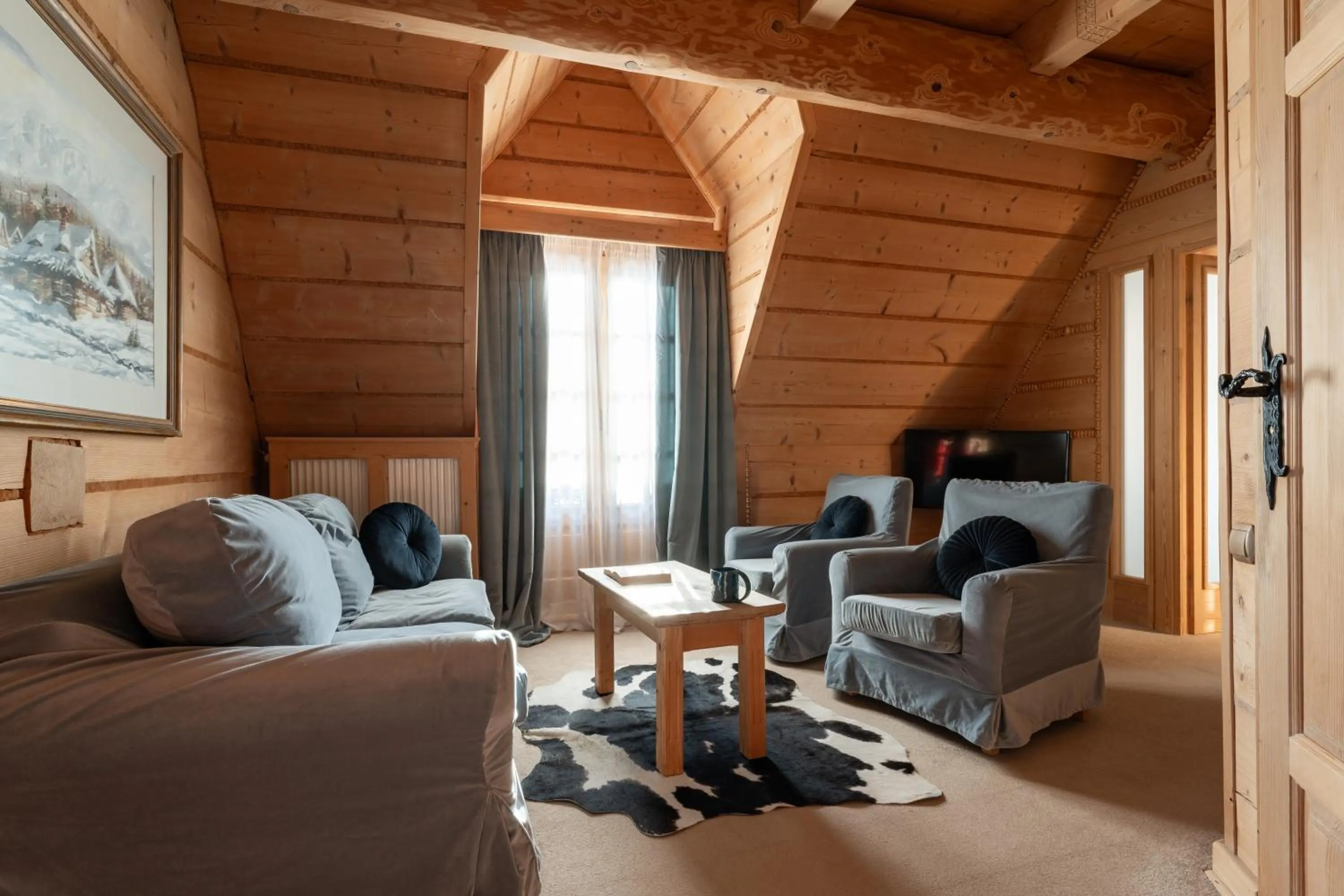 Seating area in Willa Rajka