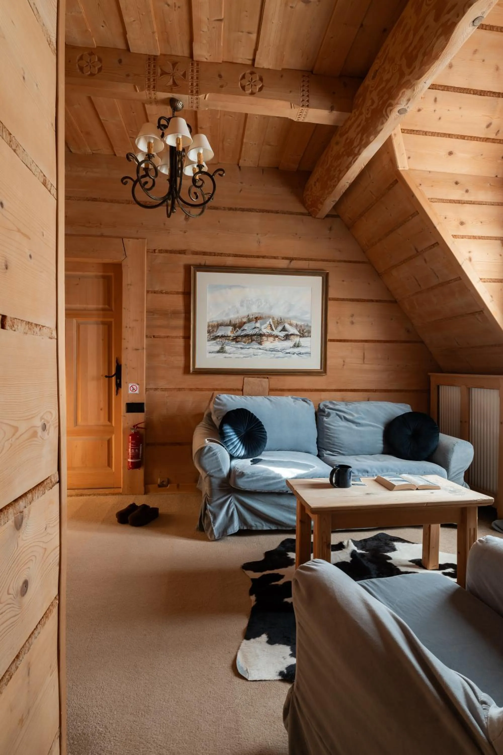 Seating area in Willa Rajka