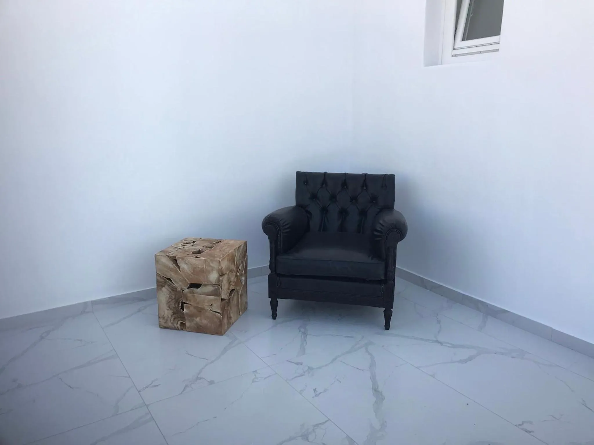 Living room in Bianco a Nero Mykonos