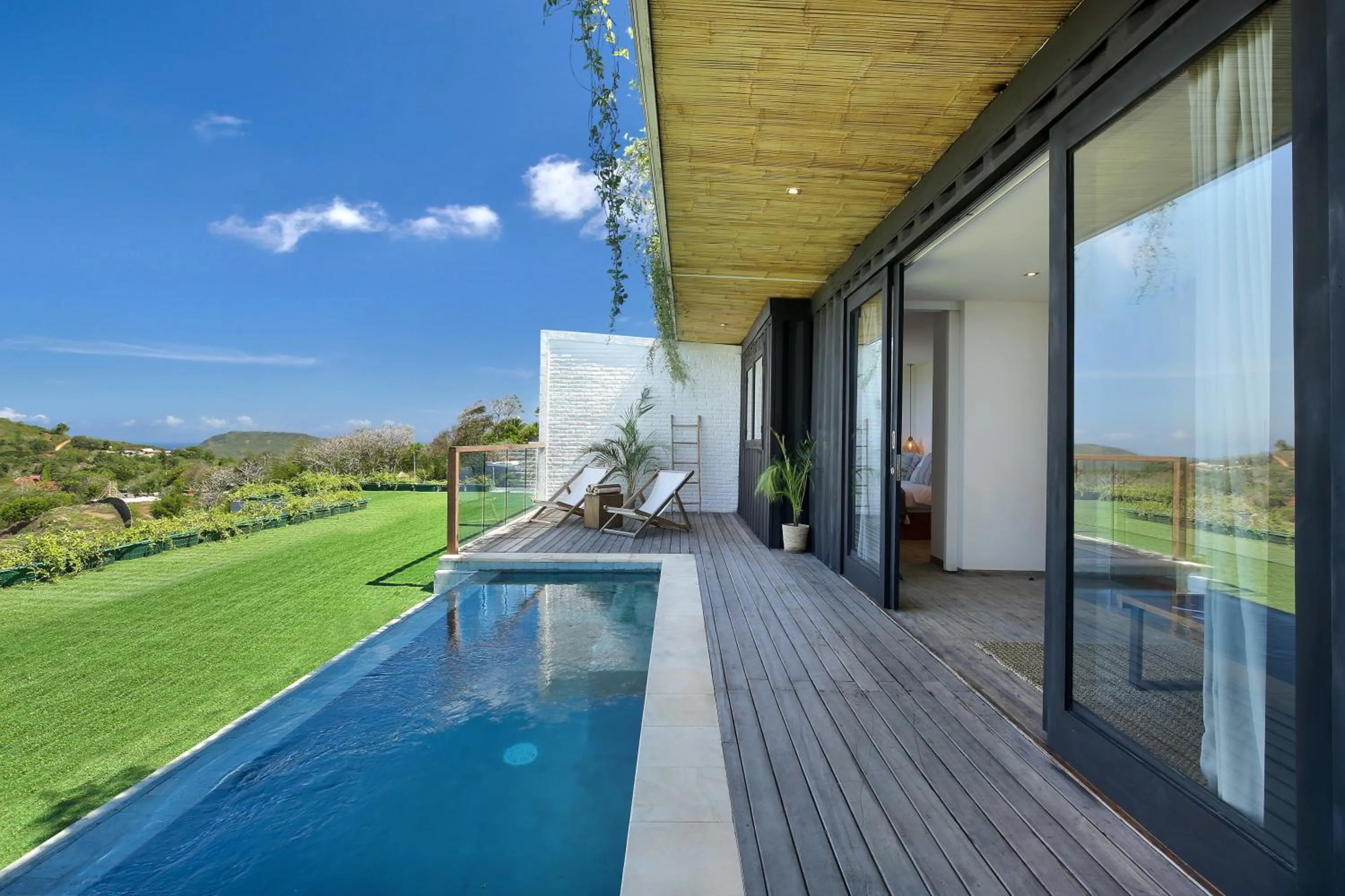 Pool view in Telescope Villas Lombok