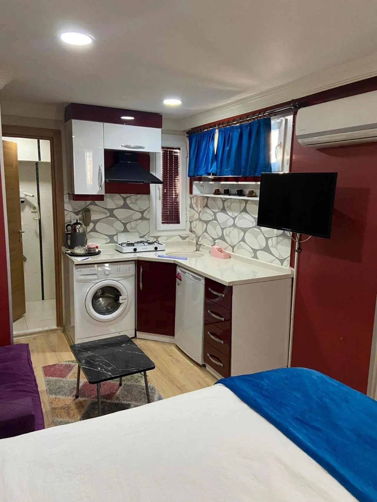 kitchen in Şirinyer Elit Residance Apart Hotel