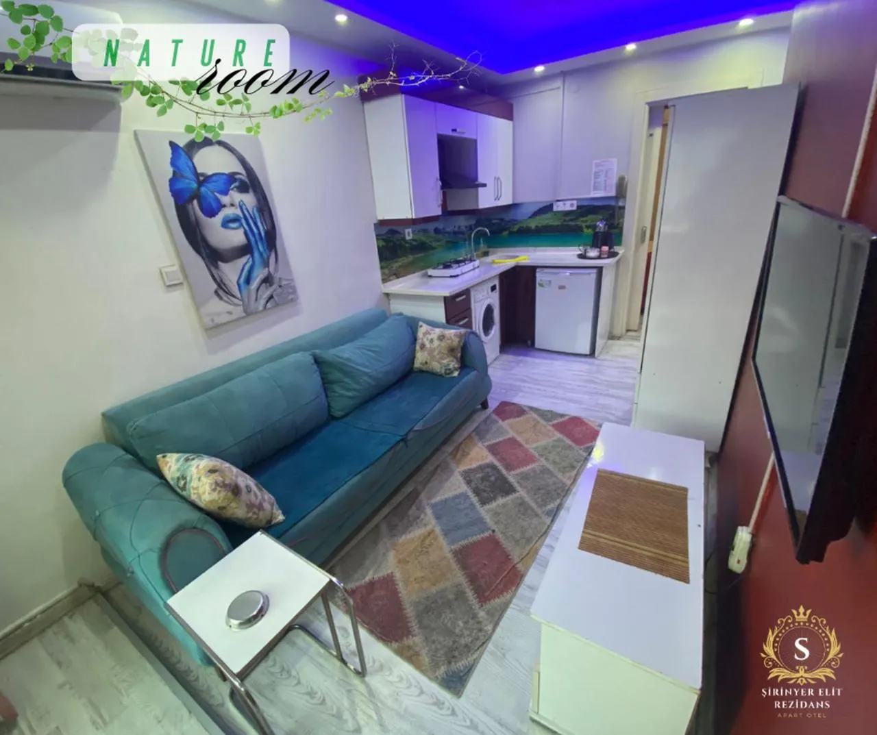 Living room in Şirinyer Elit Residance Apart Hotel