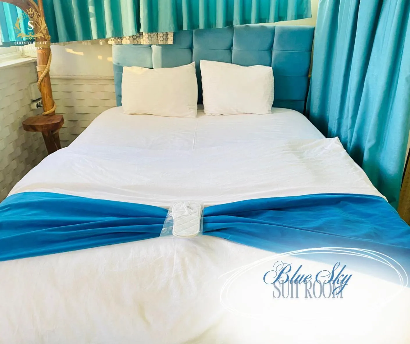 Bed in Şirinyer Elit Residance Apart Hotel