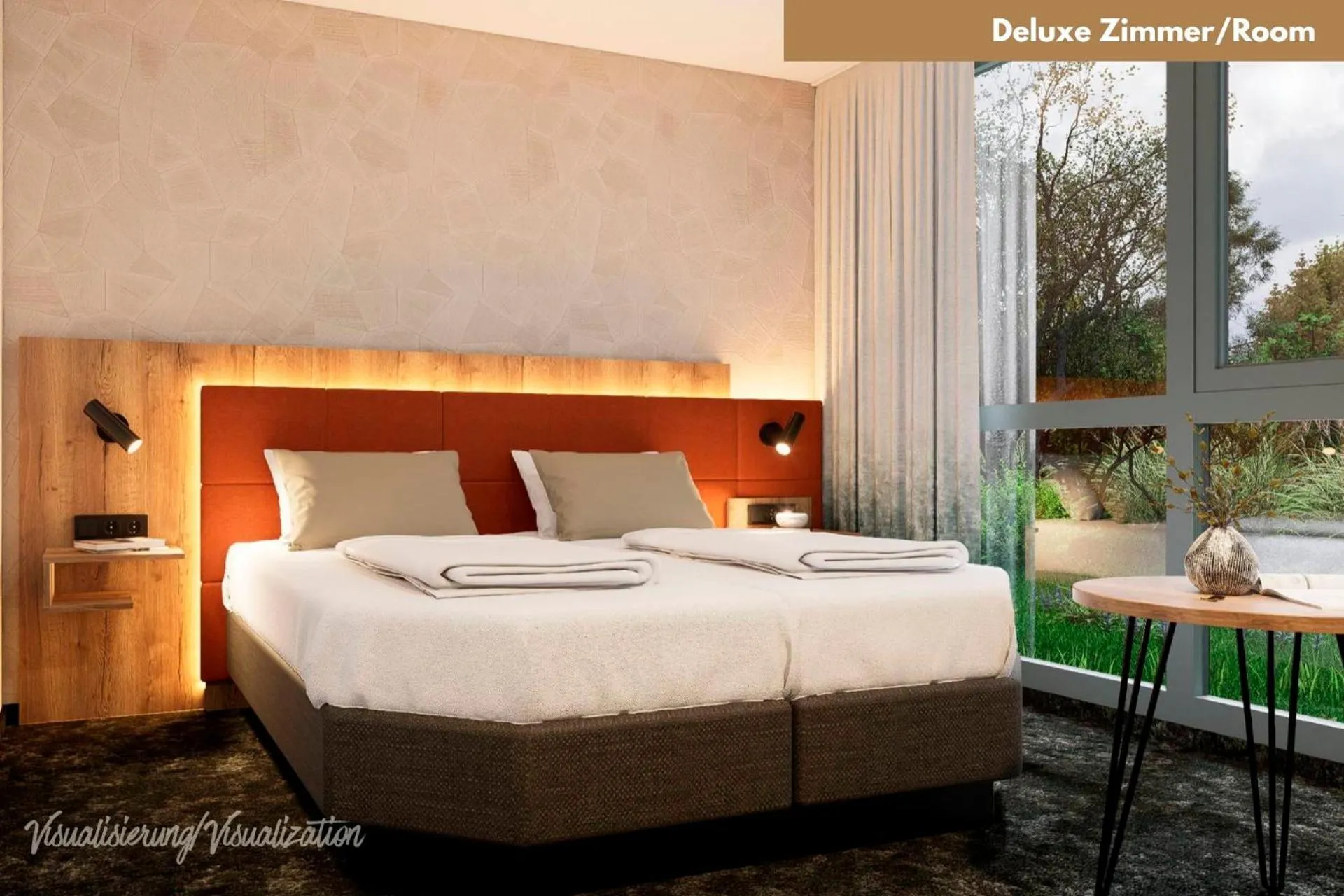 Bed in Hotel Zur Post