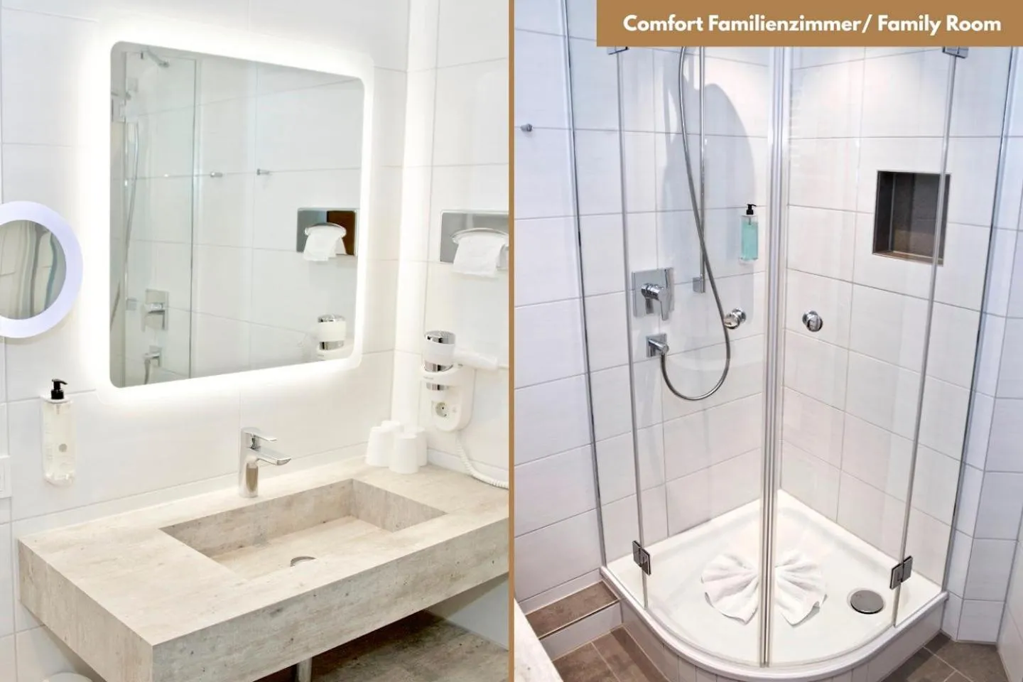 Shower in Hotel Zur Post