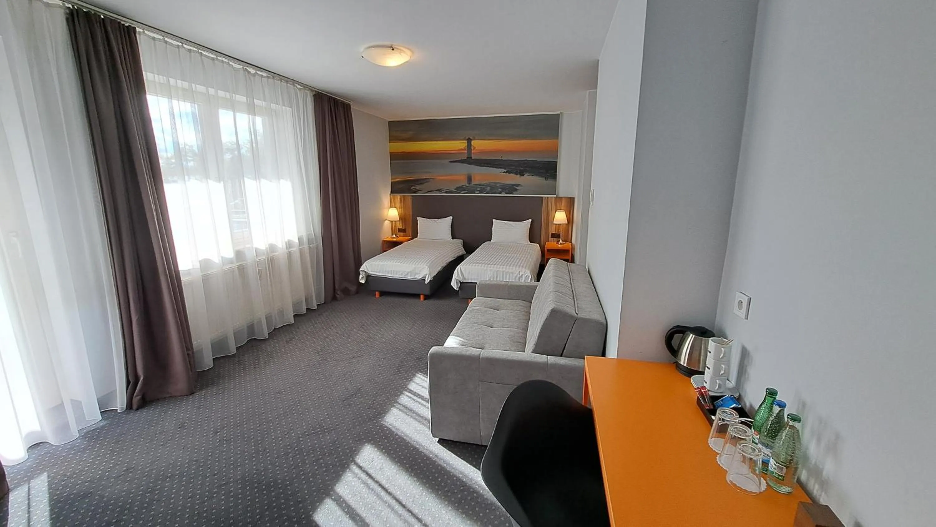 Seating area, Bed in Poleczki Residence Apartments