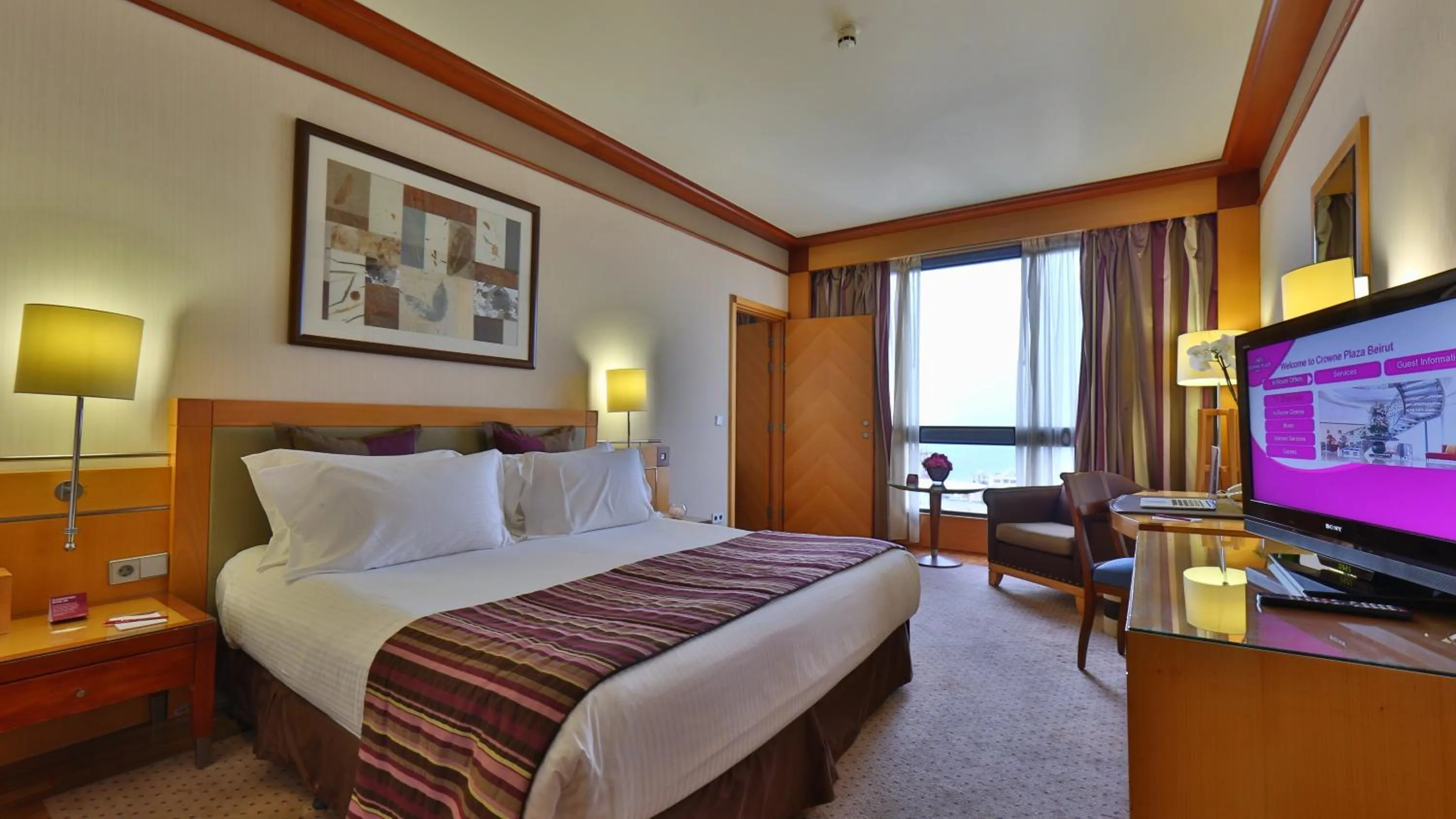 Bedroom, Bed in Crowne Plaza Hamra Beirut by IHG