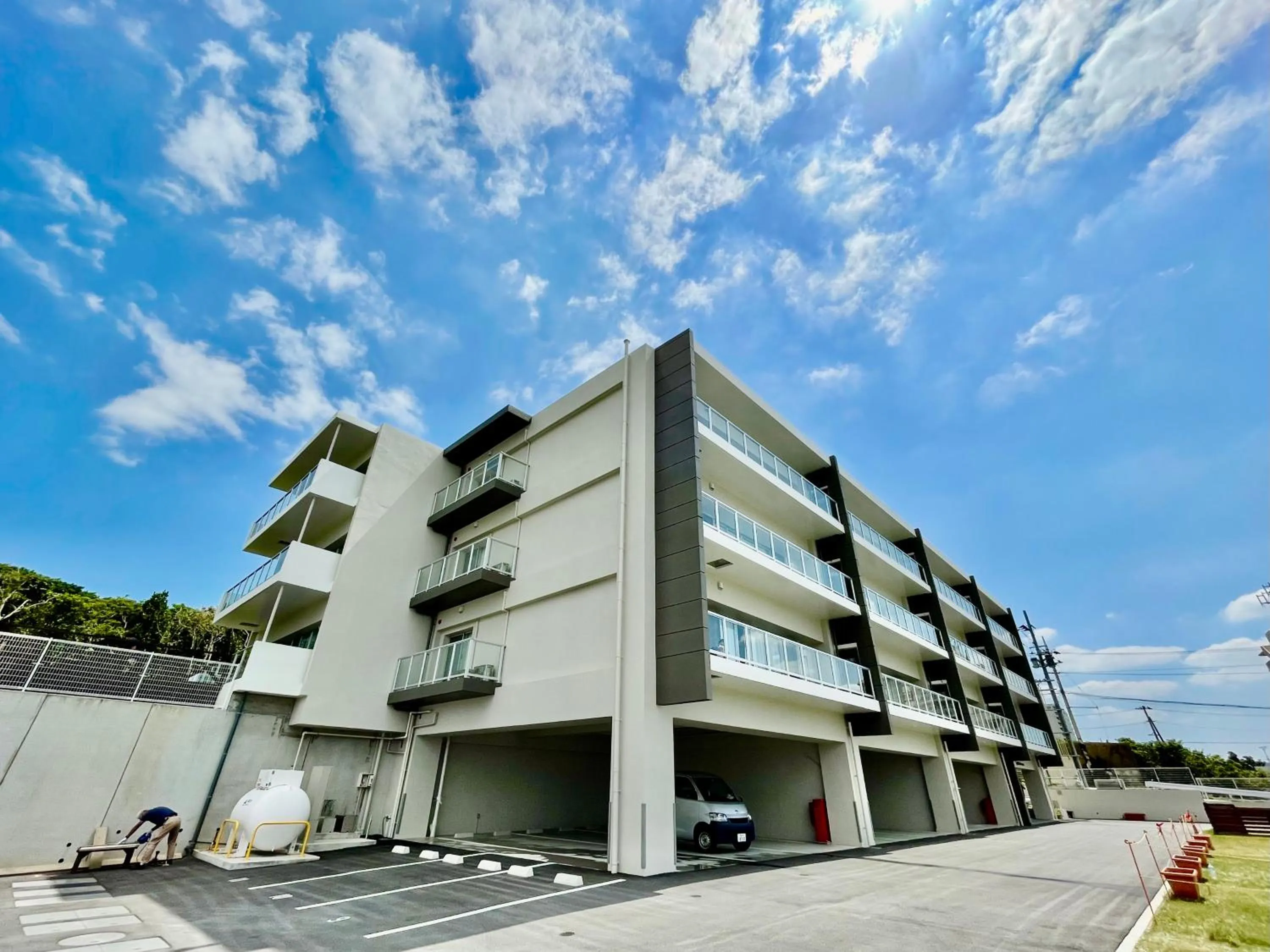 Property building in Coral Palace Onna by Sunset Avenue