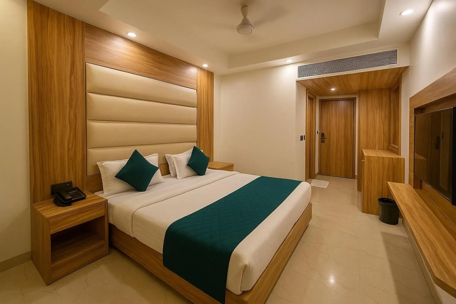 Photo of the whole room, Bed in Hotel Benz International, Karol Bagh
