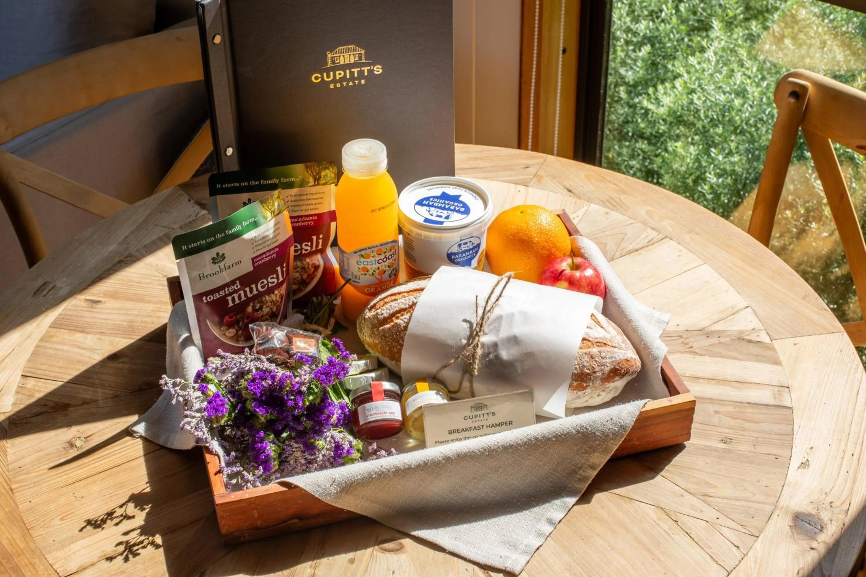 Continental breakfast in Cupitt's Estate Villas