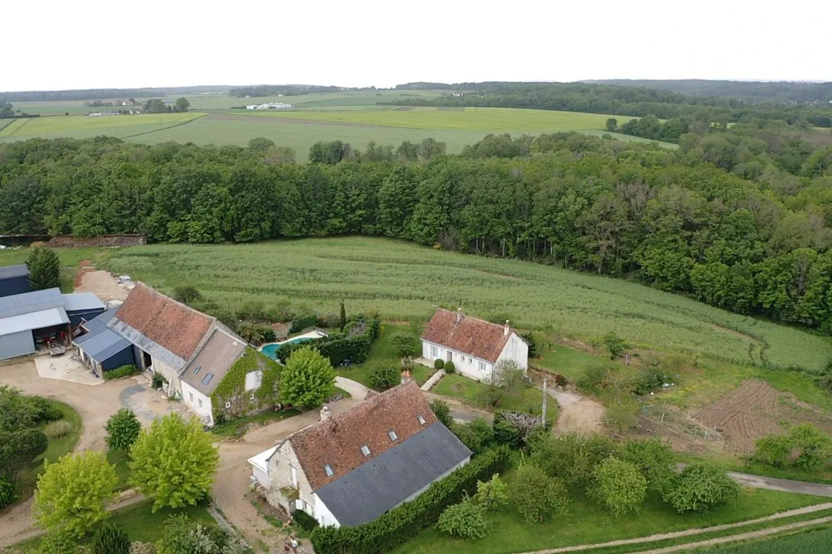 Bird's eye view in Chambres d hôtes de la Mauguinière