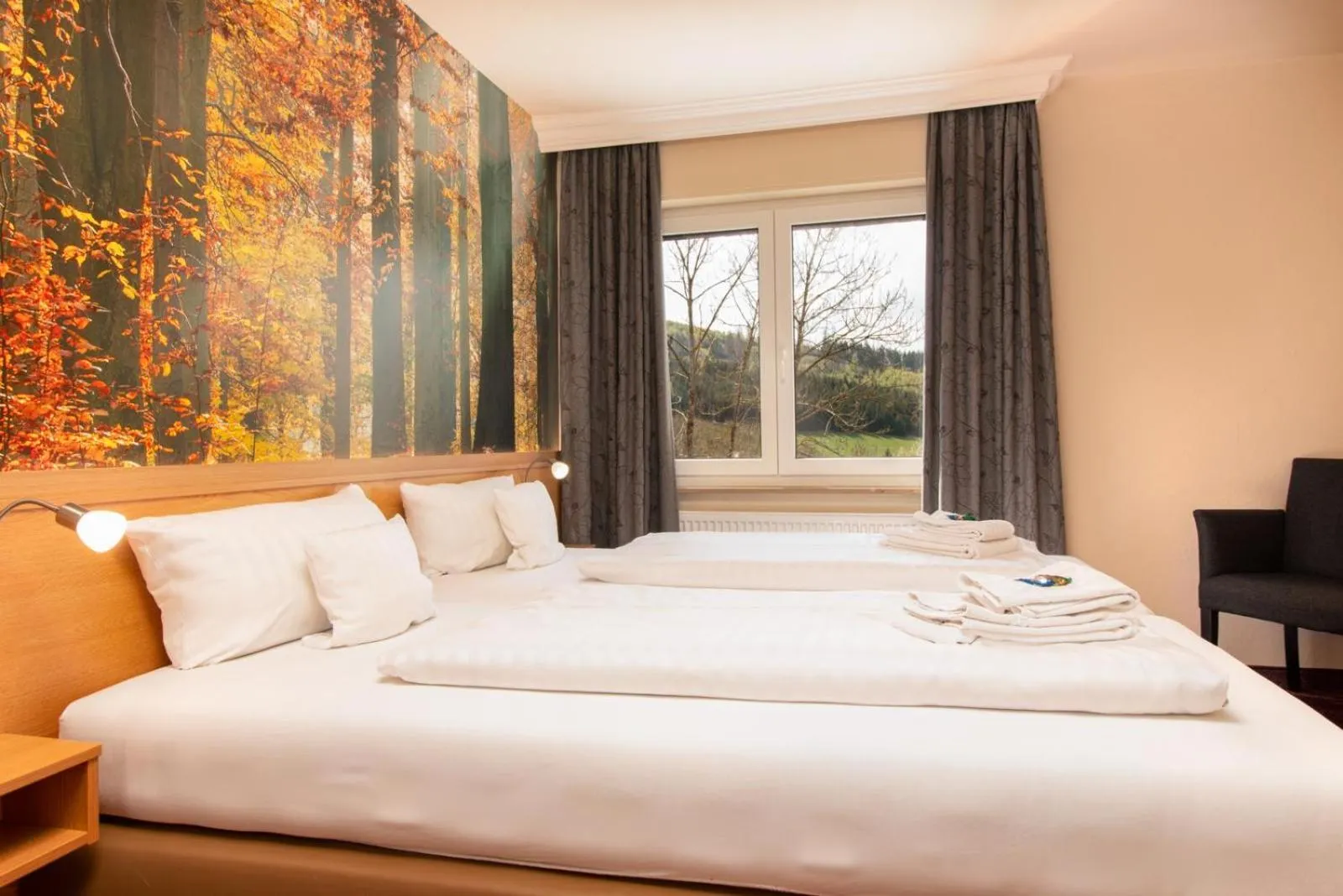 Bed in Waldhotel Schinkenwirt