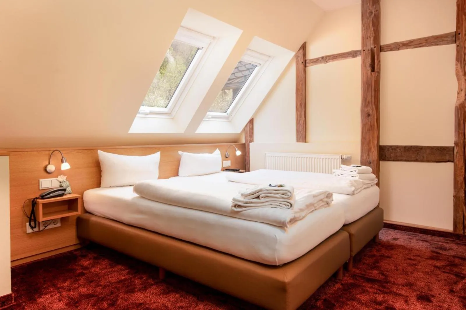 Bed in Waldhotel Schinkenwirt