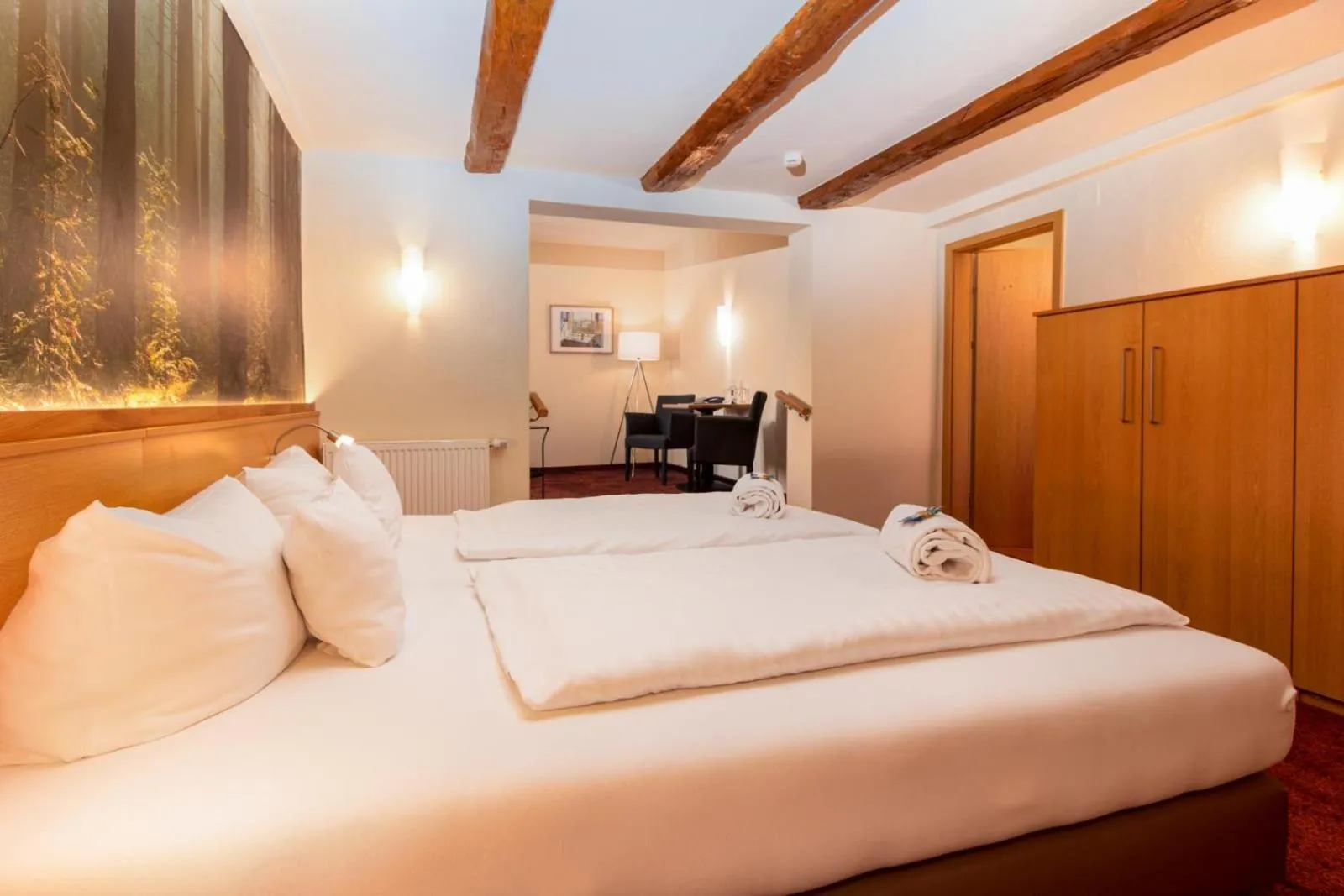 Bed in Waldhotel Schinkenwirt