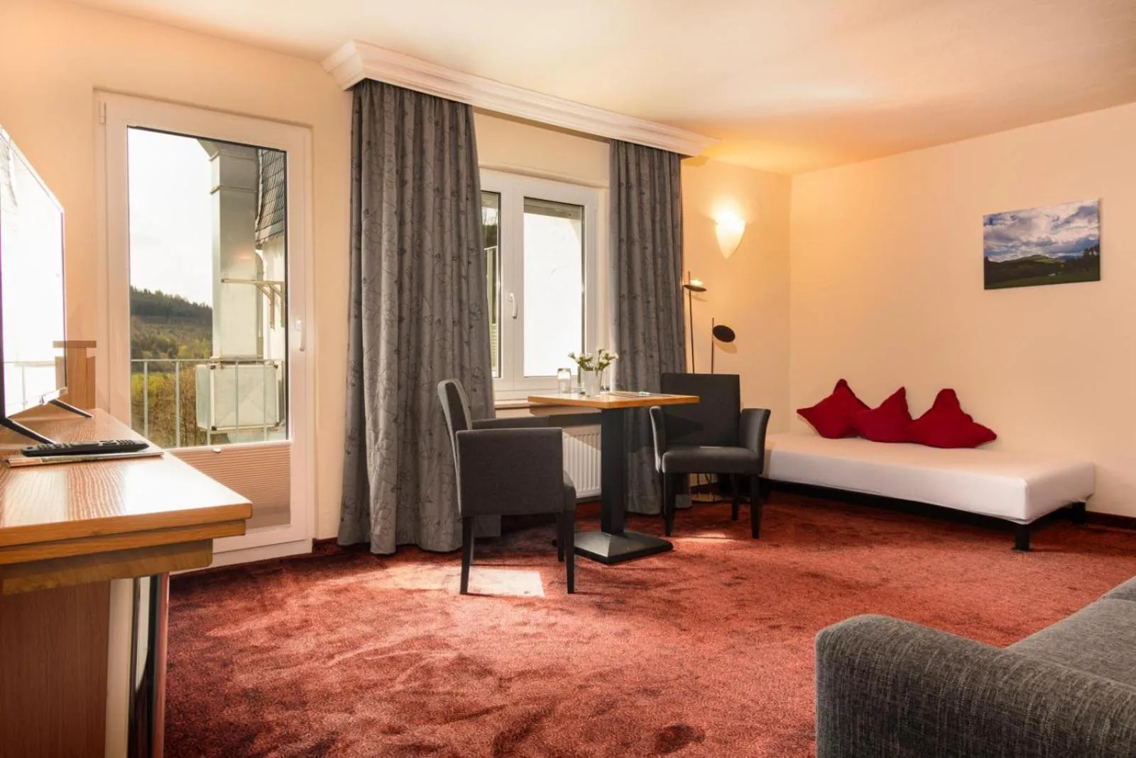 Bed in Waldhotel Schinkenwirt