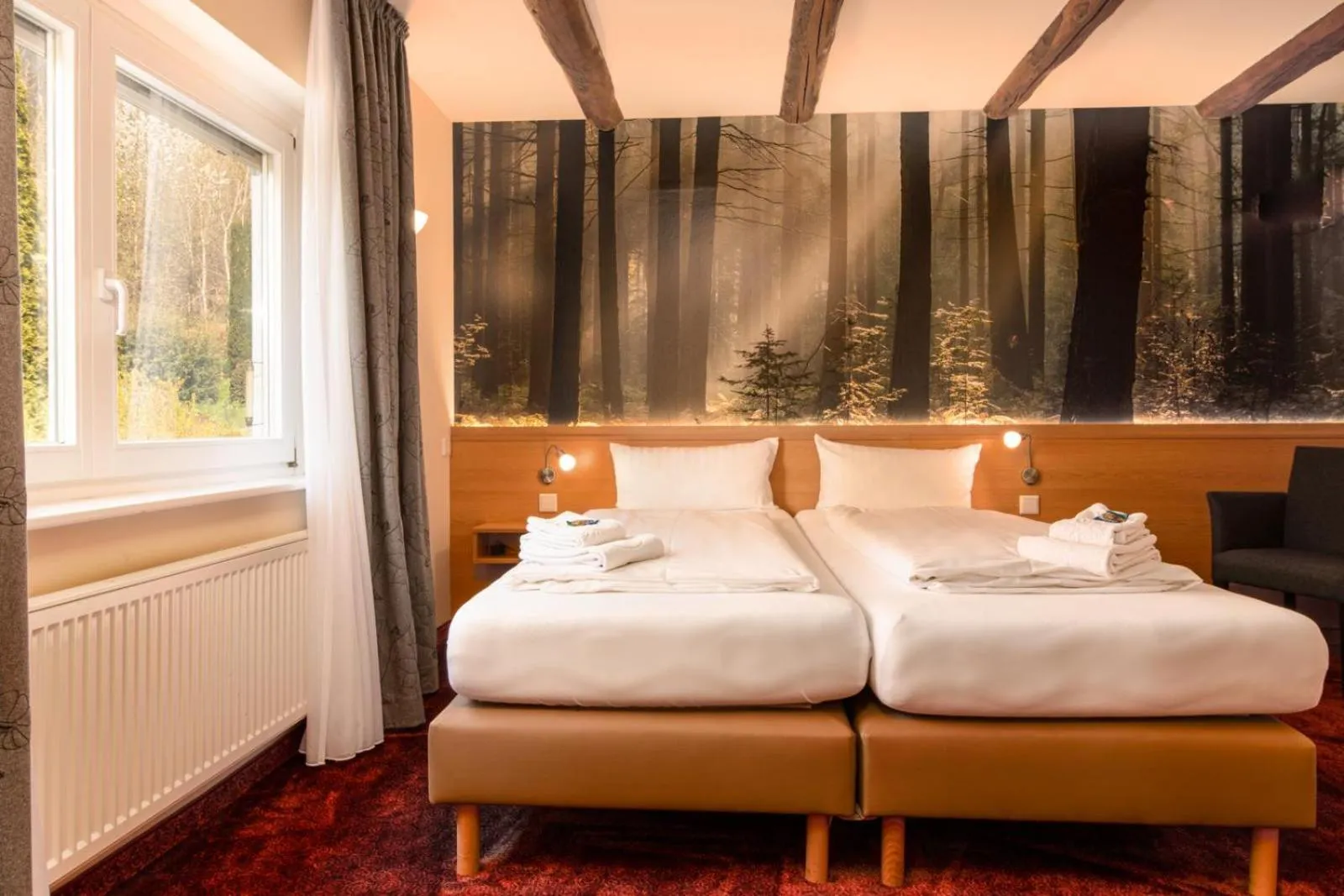 Bed in Waldhotel Schinkenwirt